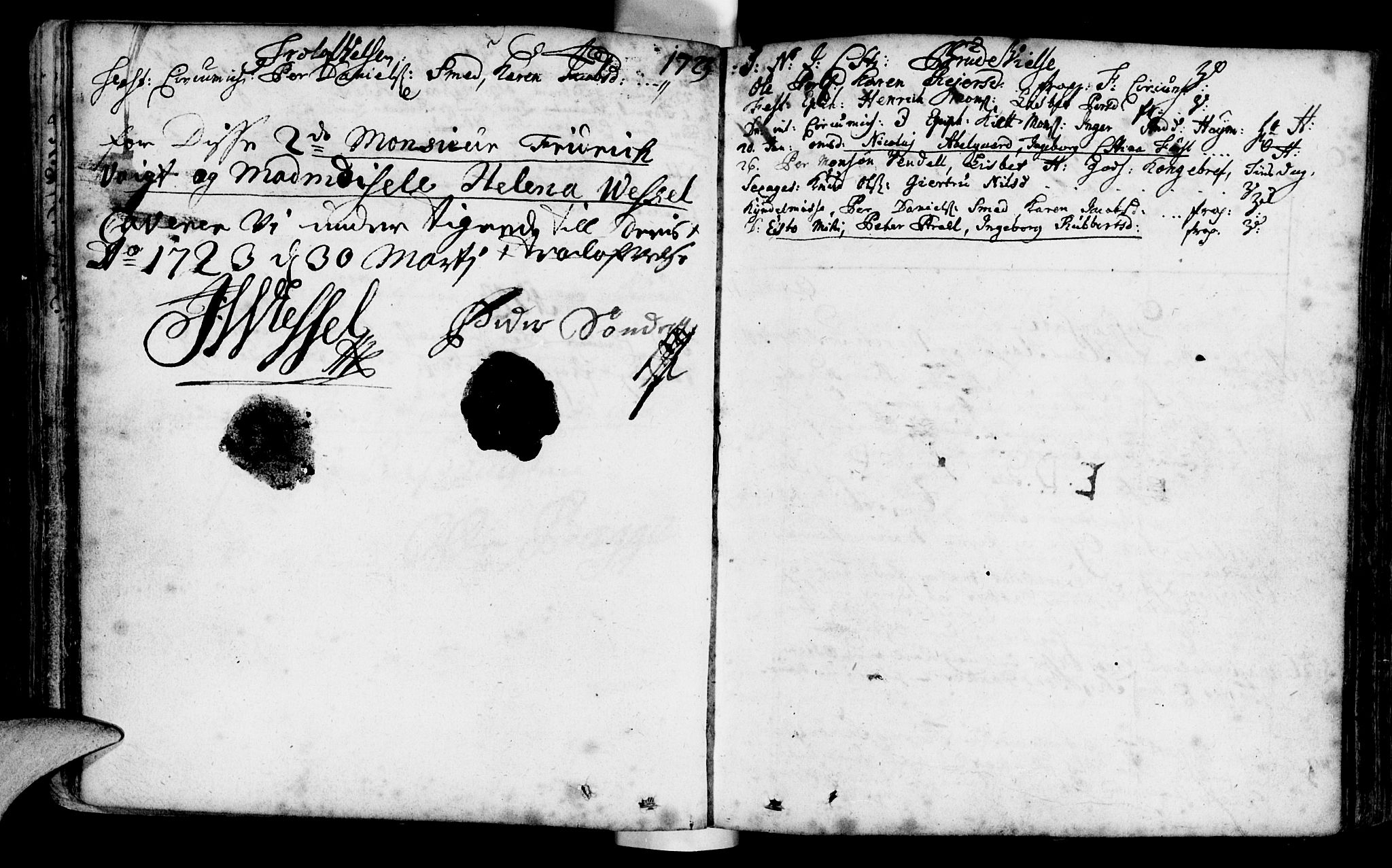 Domkirken sokneprestkontor, SAST/A-101812/001/30/30BA/L0001: Parish register (official) no. A 1 /1, 1688-1727