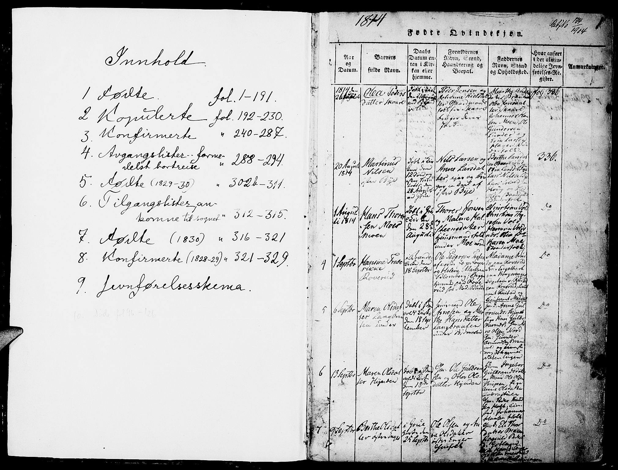 Grue prestekontor, SAH/PREST-036/H/Ha/Haa/L0006: Parish register (official) no. 6, 1814-1830