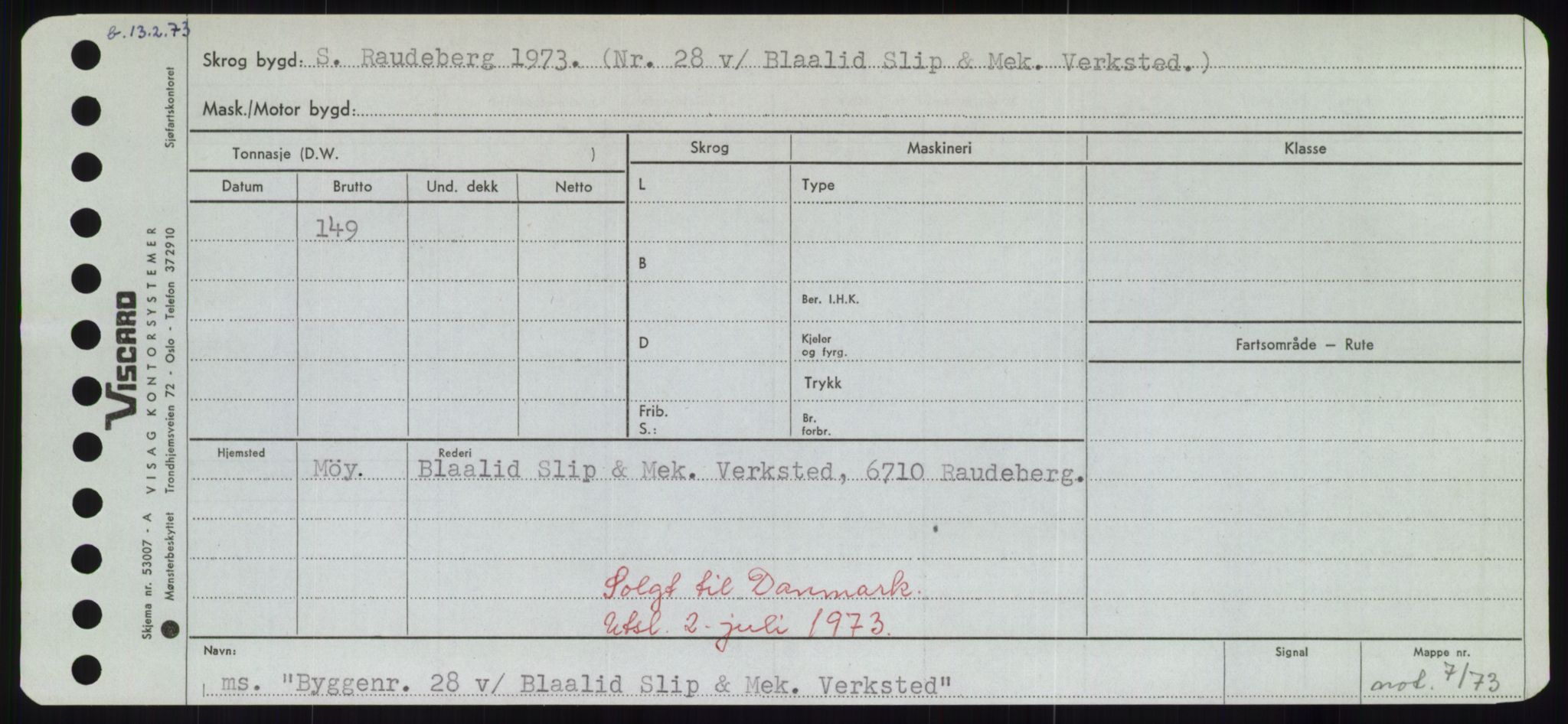 Sjøfartsdirektoratet med forløpere, Skipsmålingen, RA/S-1627/H/Hd/L0006: Fartøy, Byg-Båt, p. 23