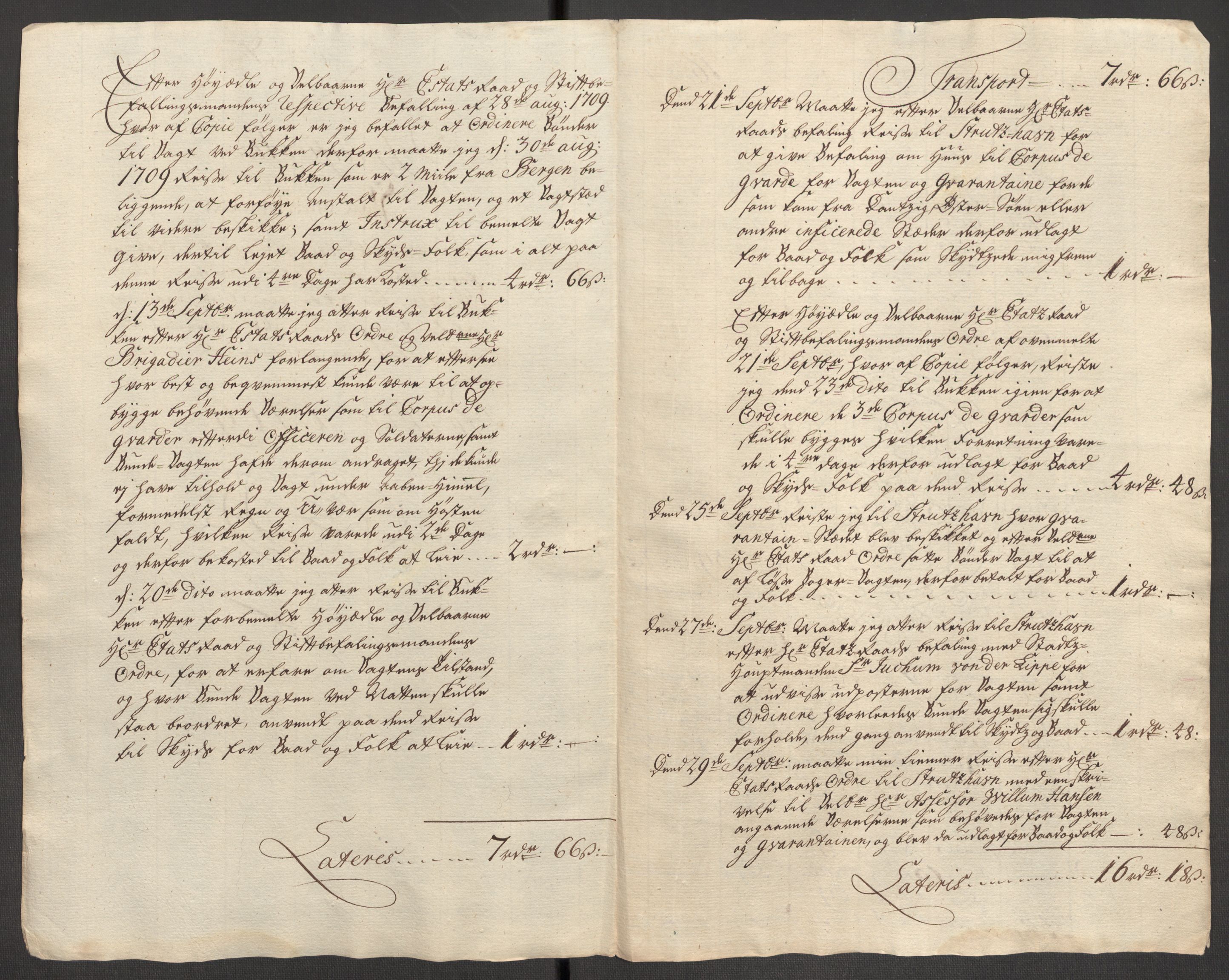 Rentekammeret inntil 1814, Reviderte regnskaper, Fogderegnskap, AV/RA-EA-4092/R51/L3190: Fogderegnskap Nordhordland og Voss, 1709, p. 248