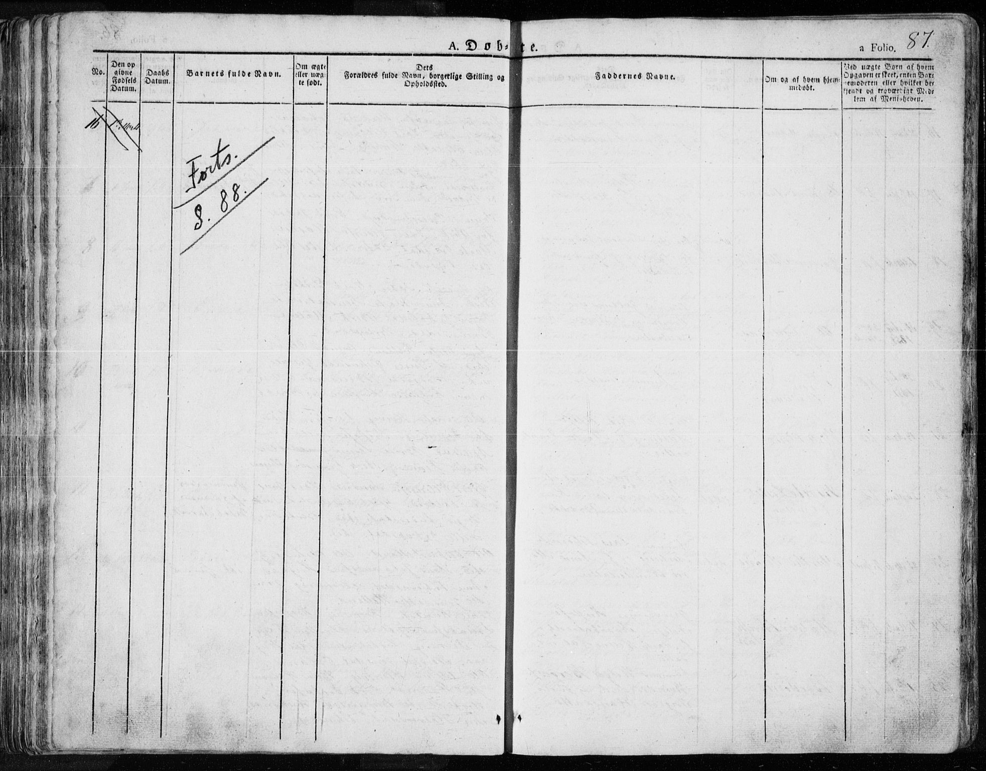 Tysvær sokneprestkontor, SAST/A -101864/H/Ha/Haa/L0001: Parish register (official) no. A 1.1, 1831-1856, p. 87