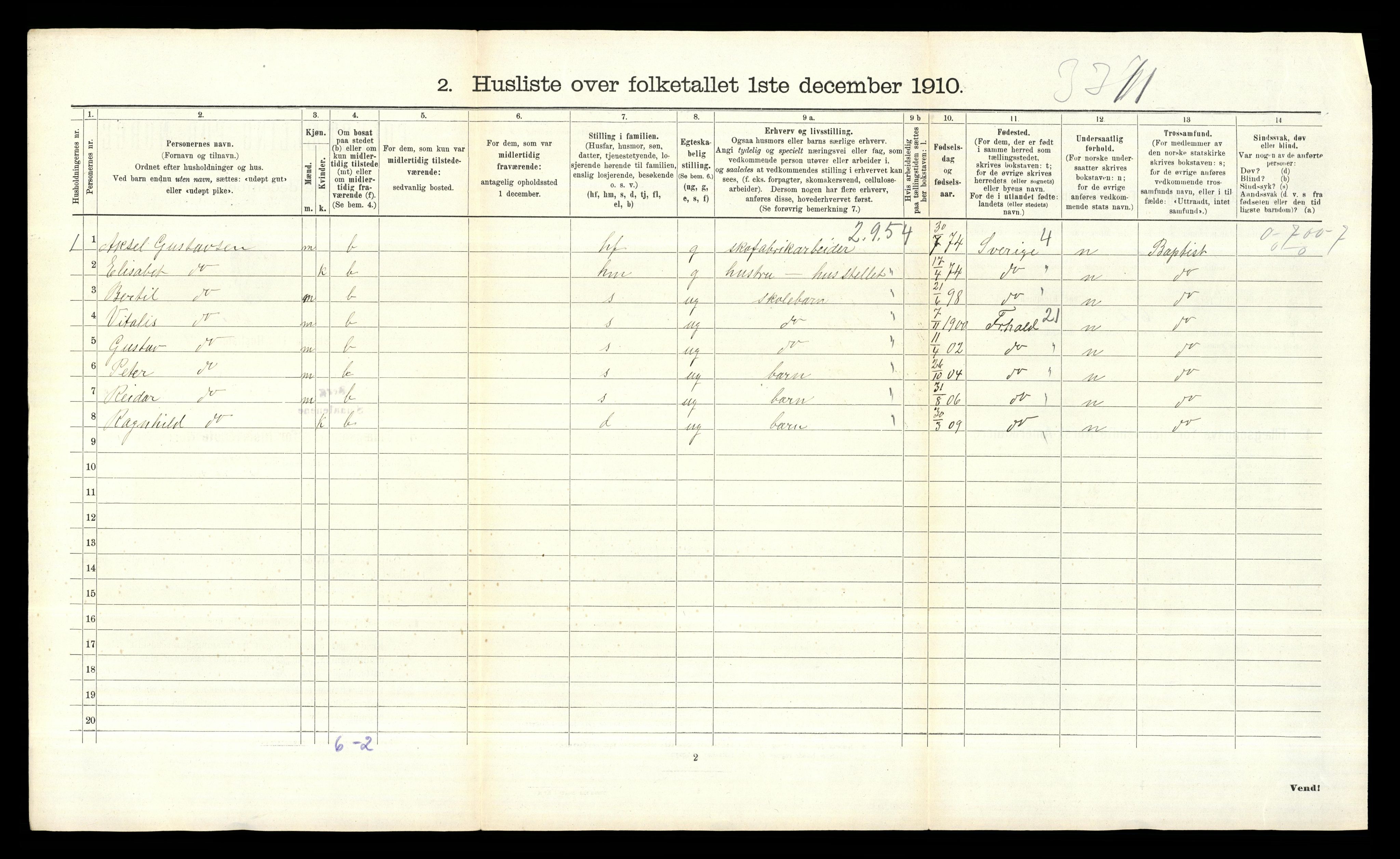 RA, 1910 census for Berg, 1910, p. 1334