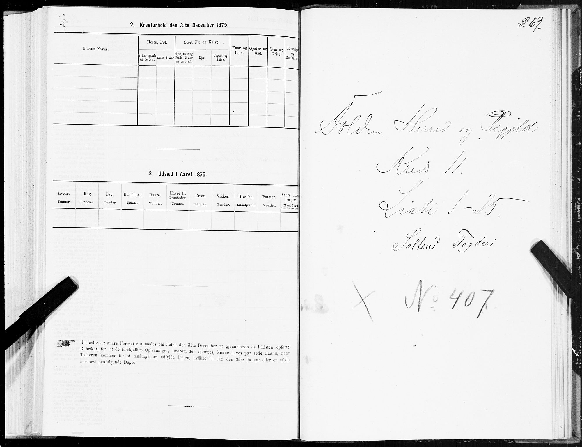 SAT, 1875 census for 1845P Folda, 1875, p. 3269