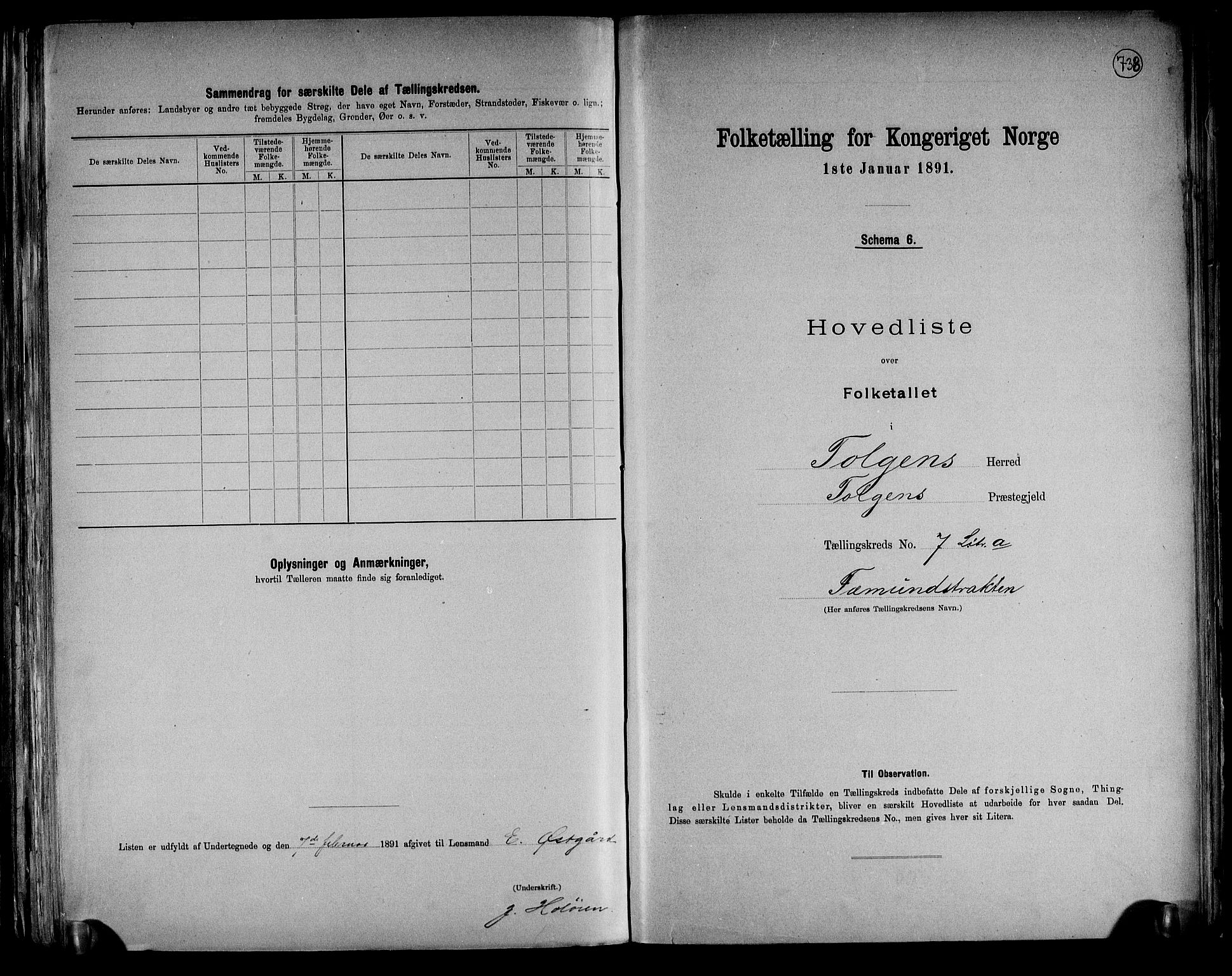 RA, 1891 census for 0436 Tolga, 1891, p. 24