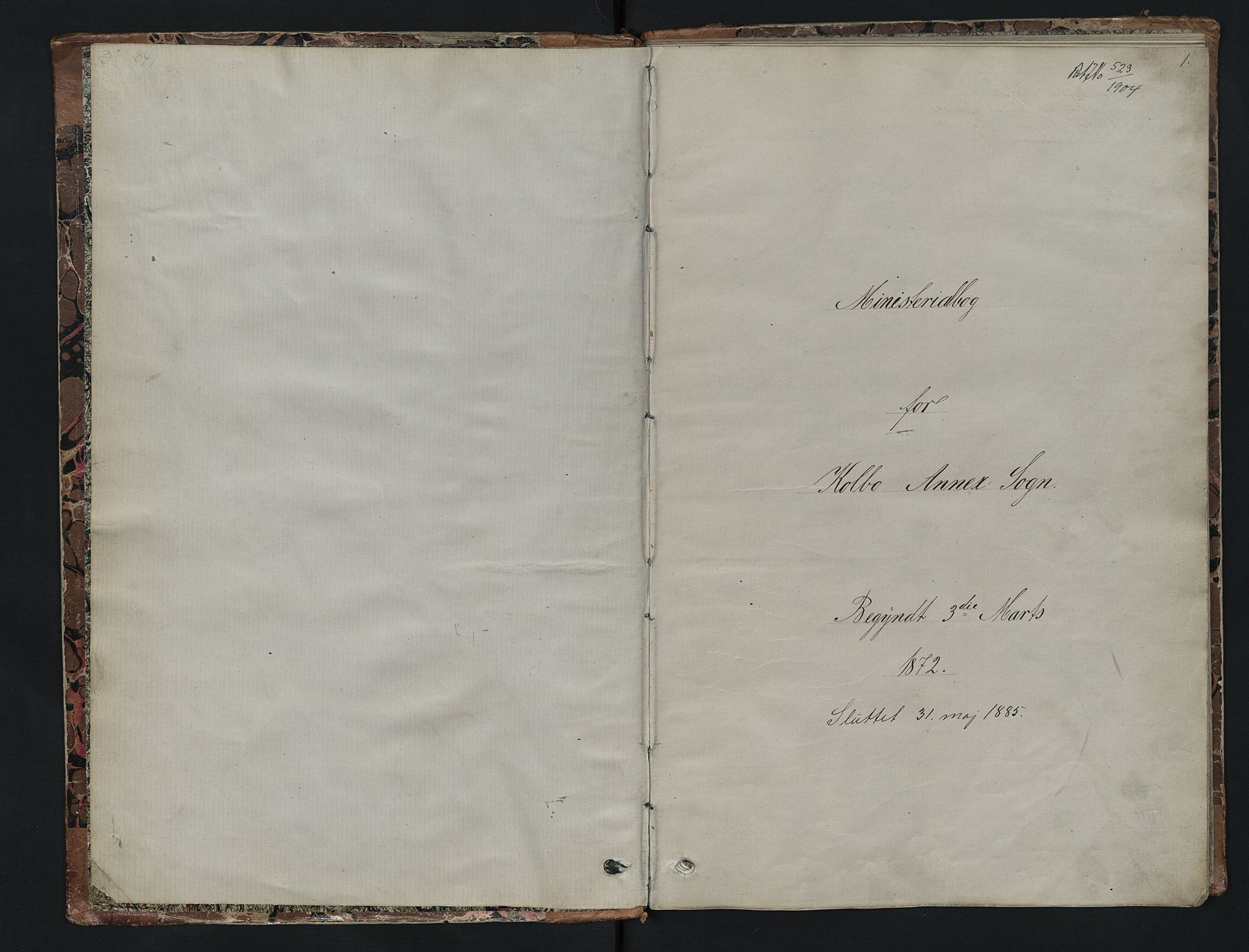 Vestre Toten prestekontor, SAH/PREST-108/H/Ha/Hab/L0007: Parish register (copy) no. 7, 1872-1900, p. 0-1