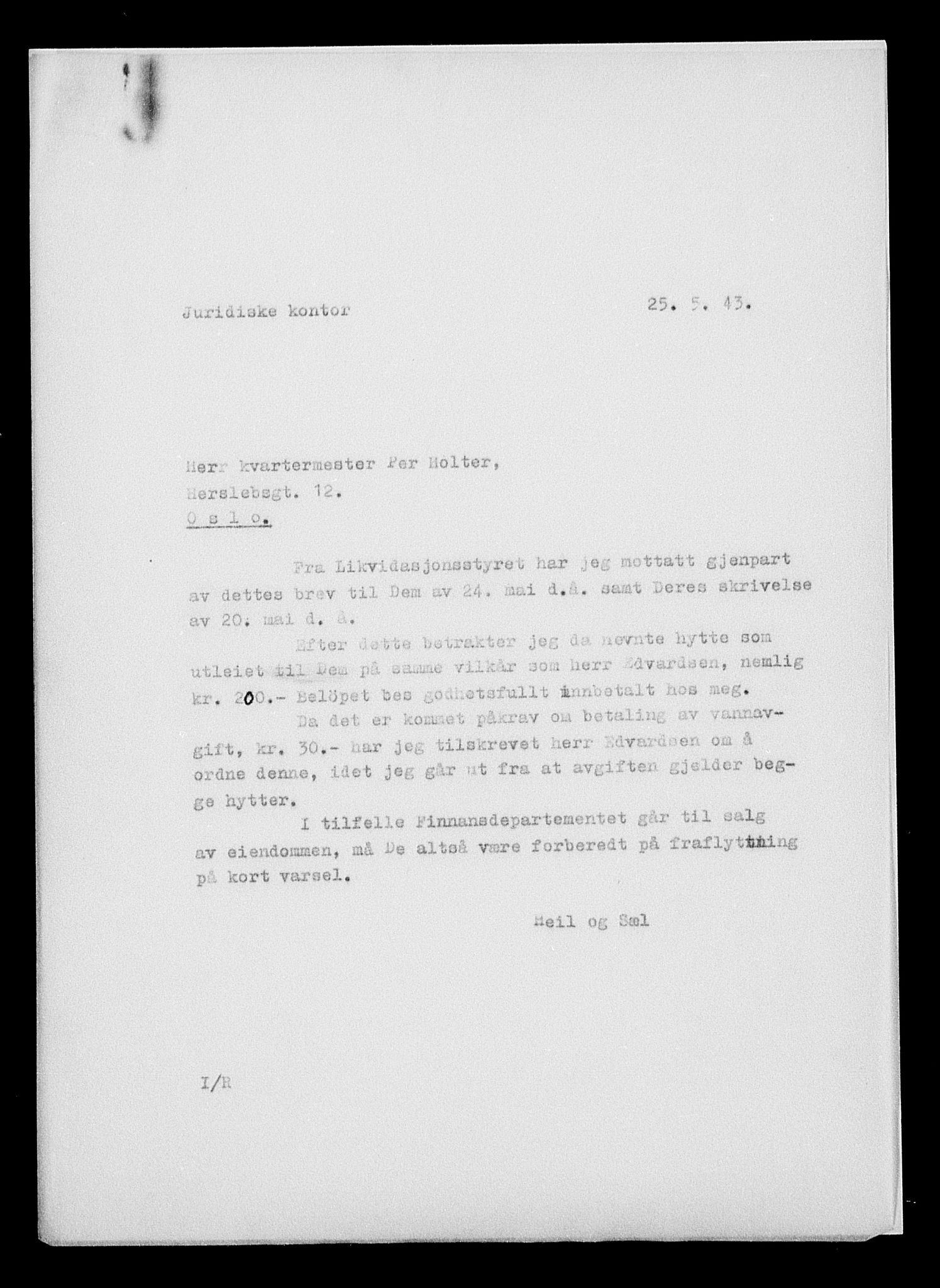 Justisdepartementet, Tilbakeføringskontoret for inndratte formuer, AV/RA-S-1564/H/Hc/Hcc/L0948: --, 1945-1947, p. 117