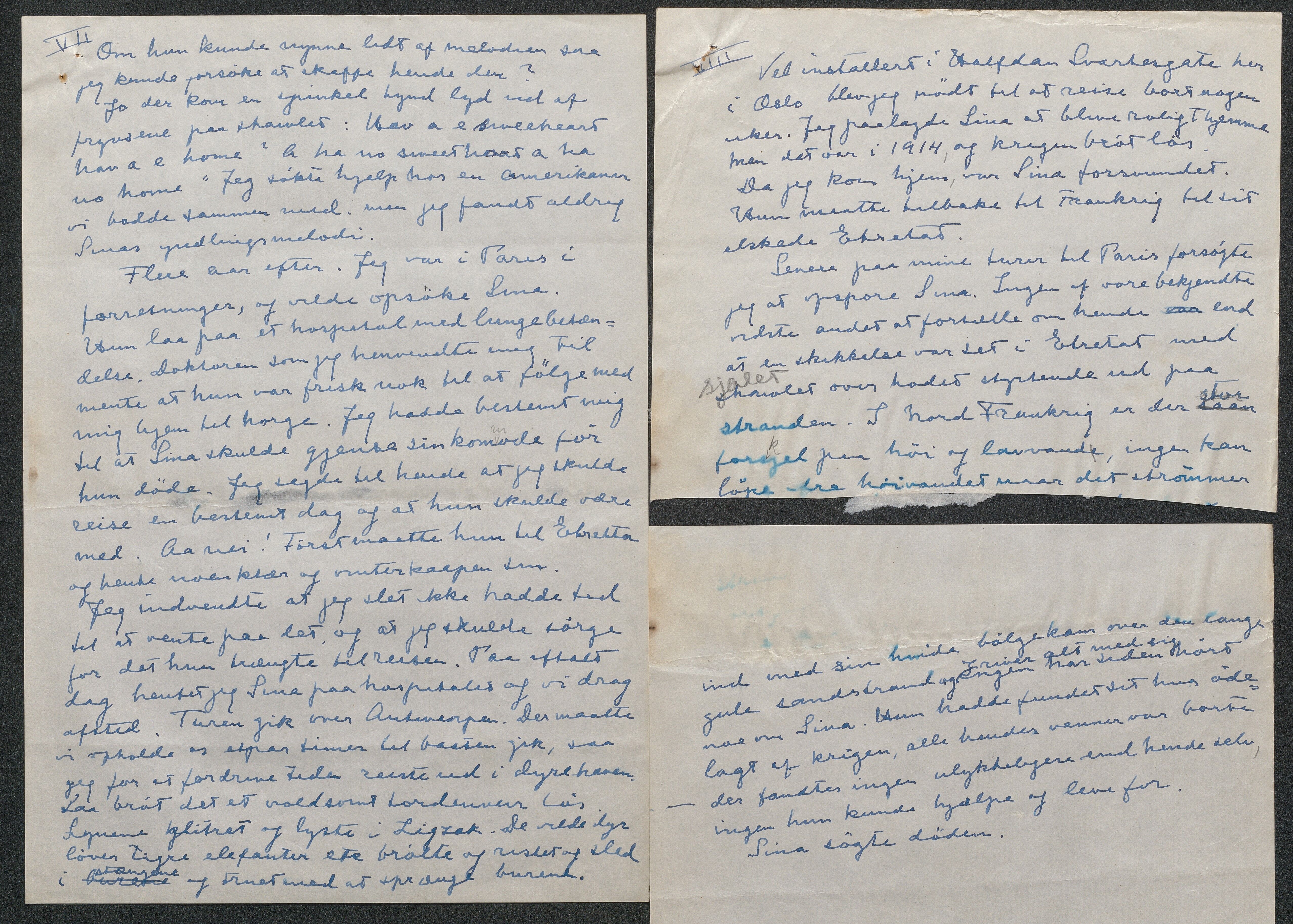 Thaulow, Frits og Alexandra, AAMA/PA-2875/E/E02/L0001: Manuskriptet "Et rikt liv" av Alexandra Thaulow