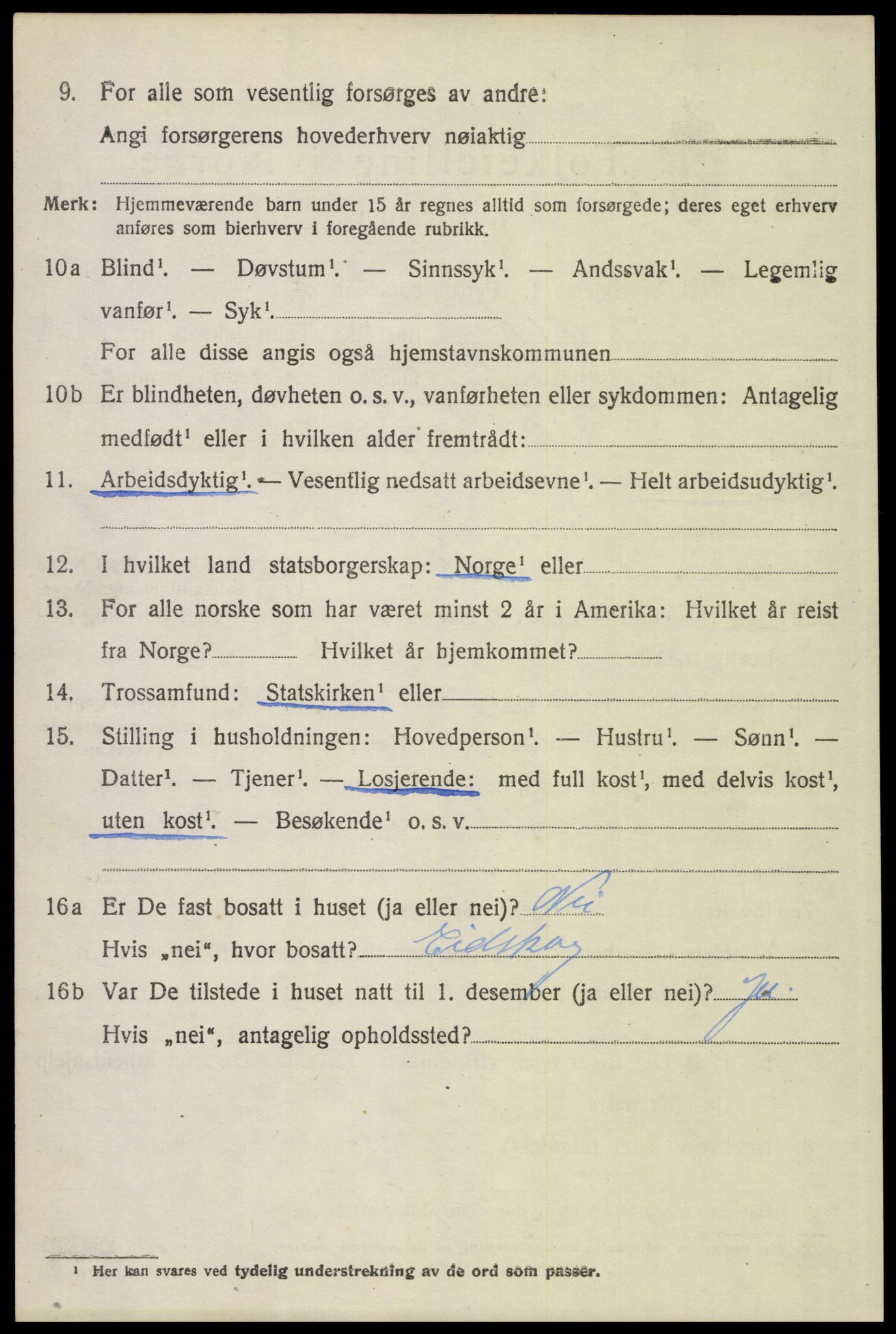 SAH, 1920 census for Eidskog, 1920, p. 2766