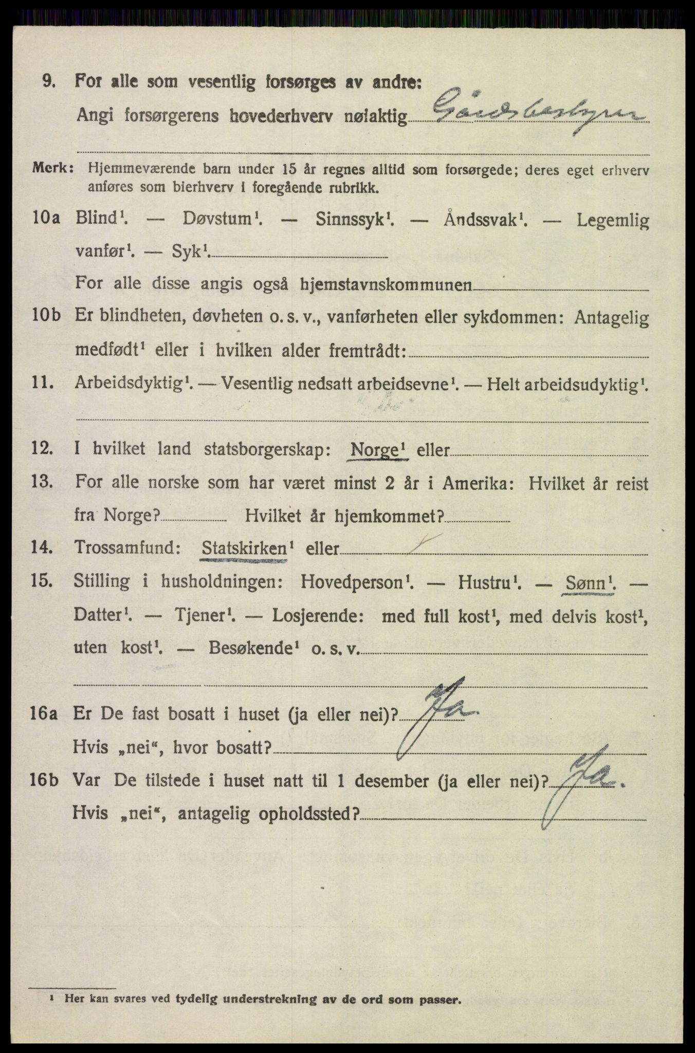 SAH, 1920 census for Øvre Rendal, 1920, p. 4264