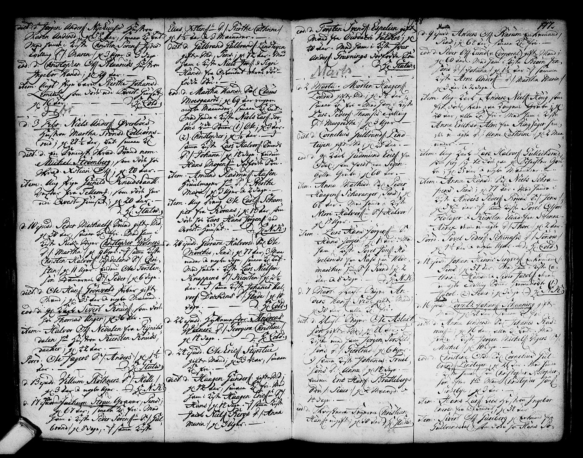 Kongsberg kirkebøker, AV/SAKO-A-22/F/Fa/L0003: Parish register (official) no. I 3, 1744-1755, p. 177
