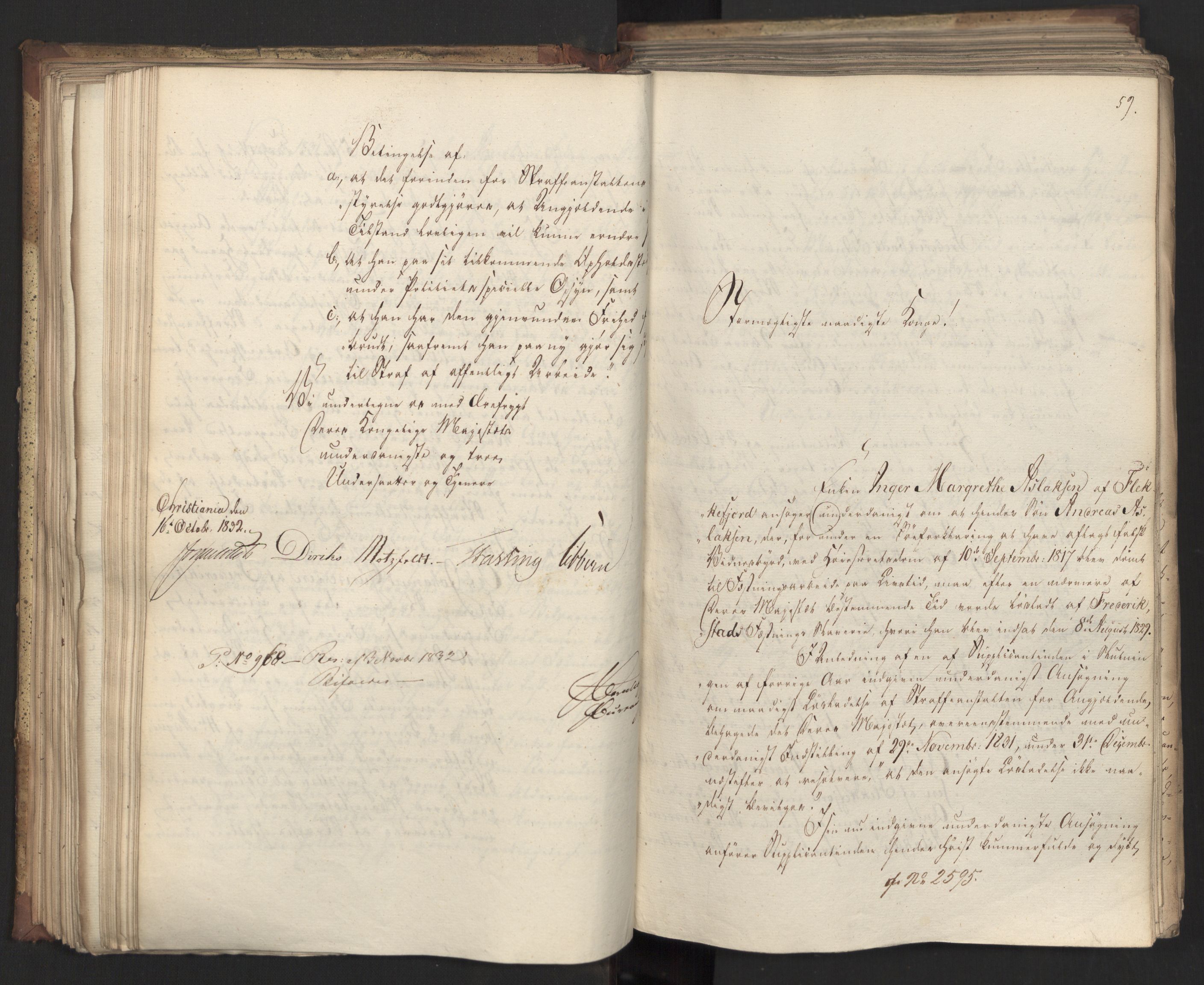 Statsrådsavdelingen i Stockholm, AV/RA-S-1003/D/Da/L0080: Regjeringsinnstillinger nr. 2550-2699, 1832, p. 157
