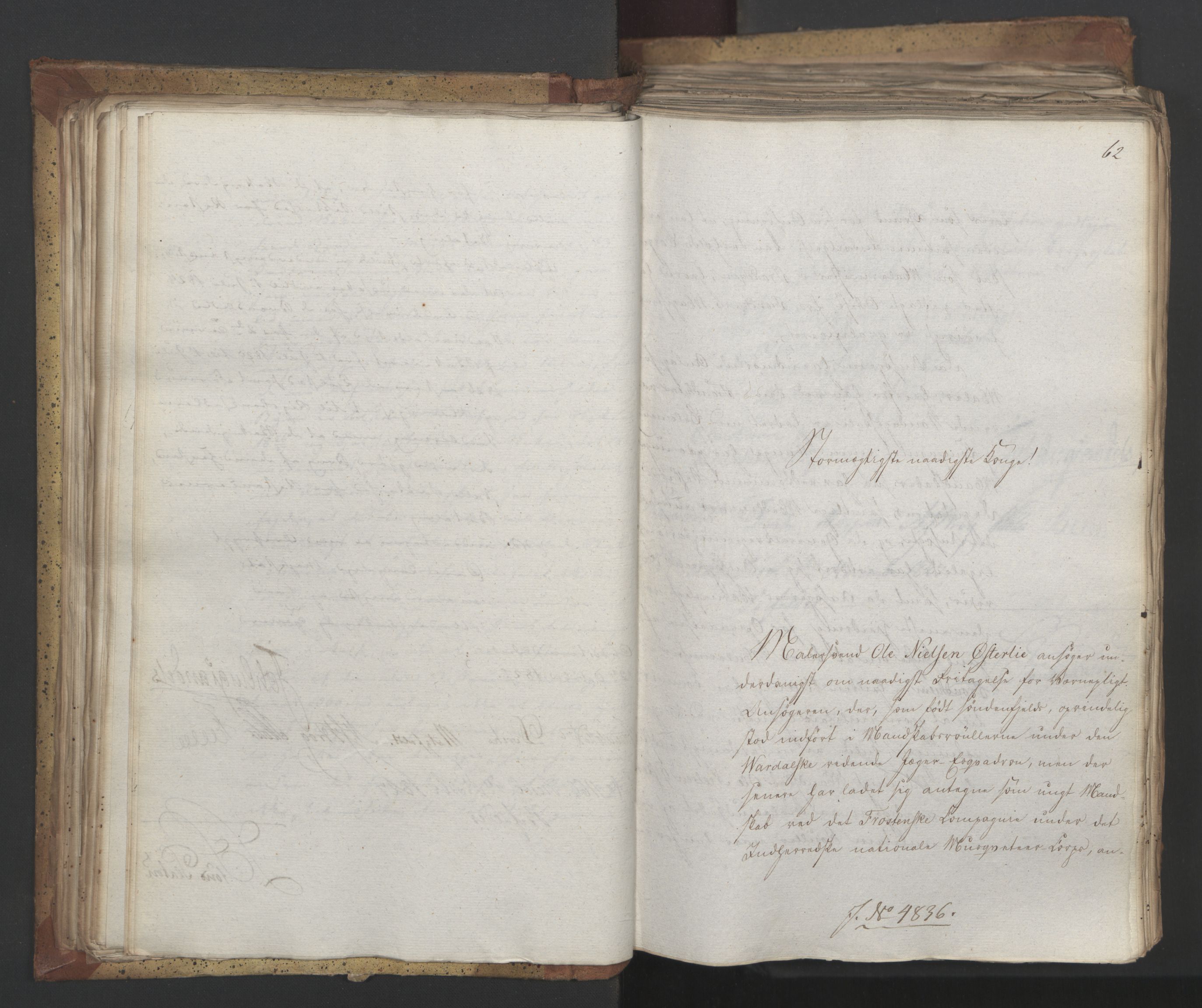 Statsrådsavdelingen i Stockholm, AV/RA-S-1003/D/Da/L0053: Regjeringsinnstillinger nr. 4800-5017, 1827, p. 111