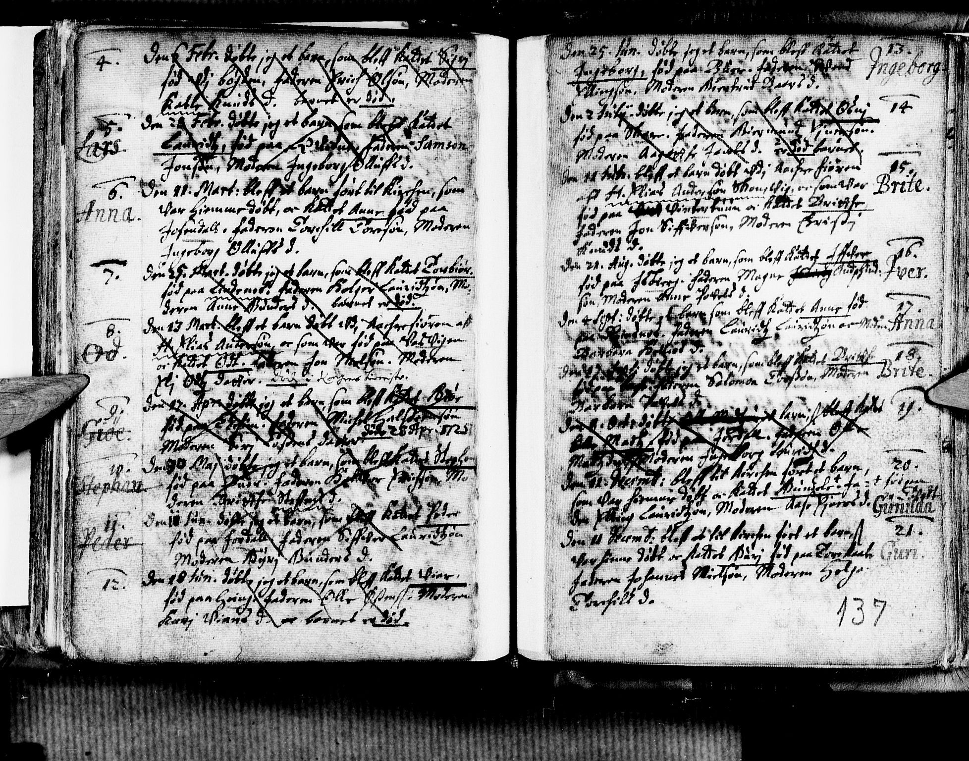 Ullensvang sokneprestembete, SAB/A-78701/H/Haa: Parish register (official) no. A 1 /3, 1676-1719, p. 137