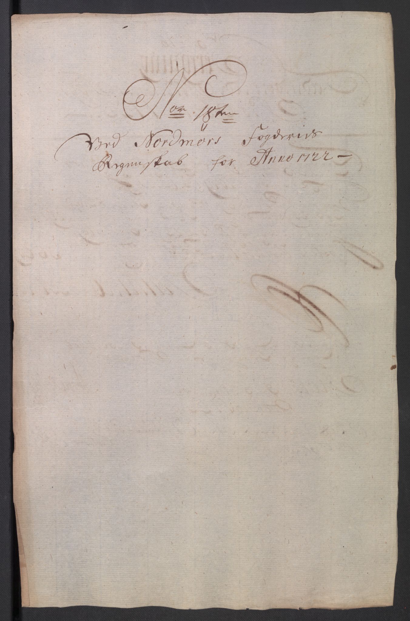 Rentekammeret inntil 1814, Reviderte regnskaper, Fogderegnskap, RA/EA-4092/R56/L3755: Fogderegnskap Nordmøre, 1722, p. 176