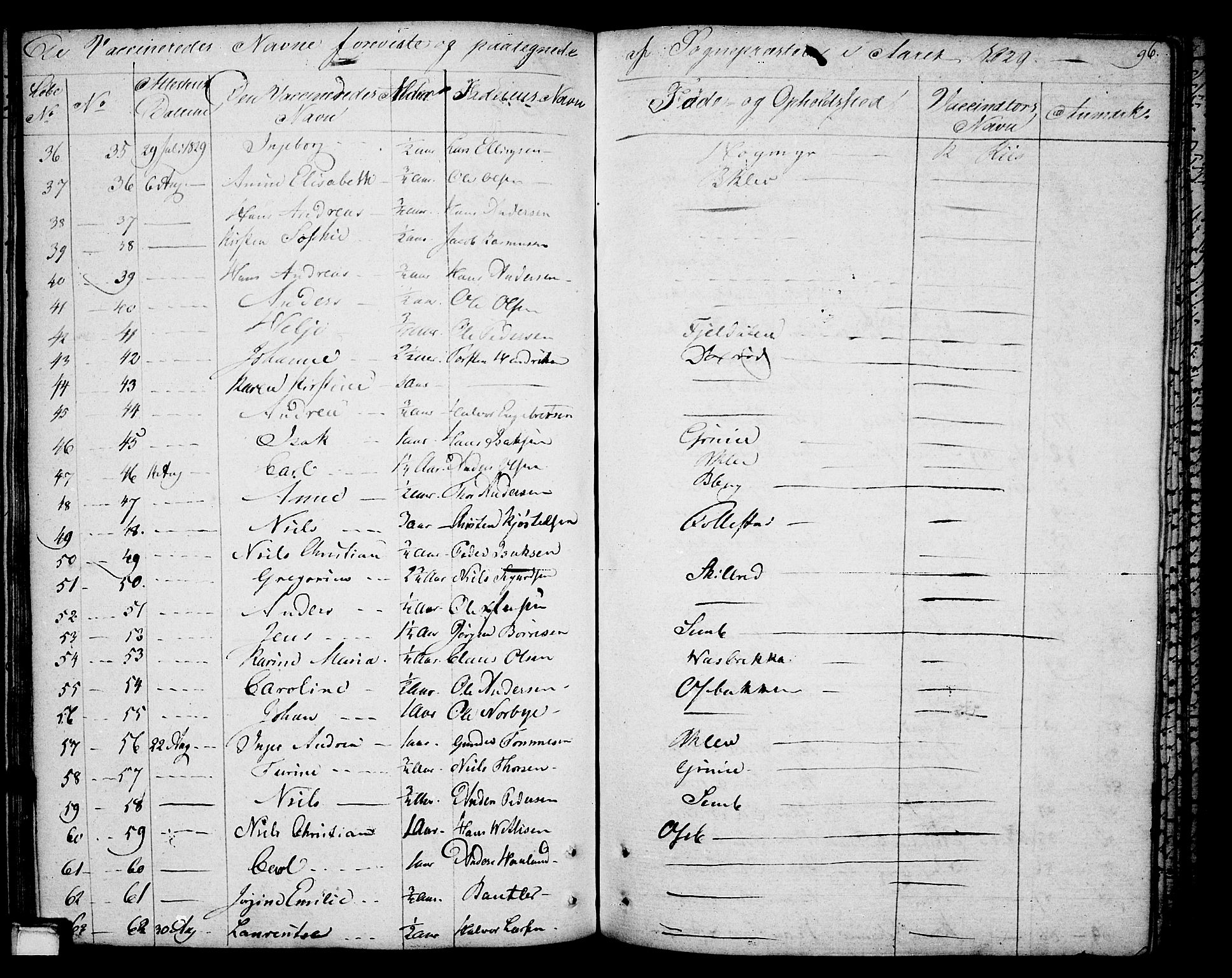 Gjerpen kirkebøker, SAKO/A-265/F/Fa/L0003: Parish register (official) no. I 3, 1796-1814, p. 96