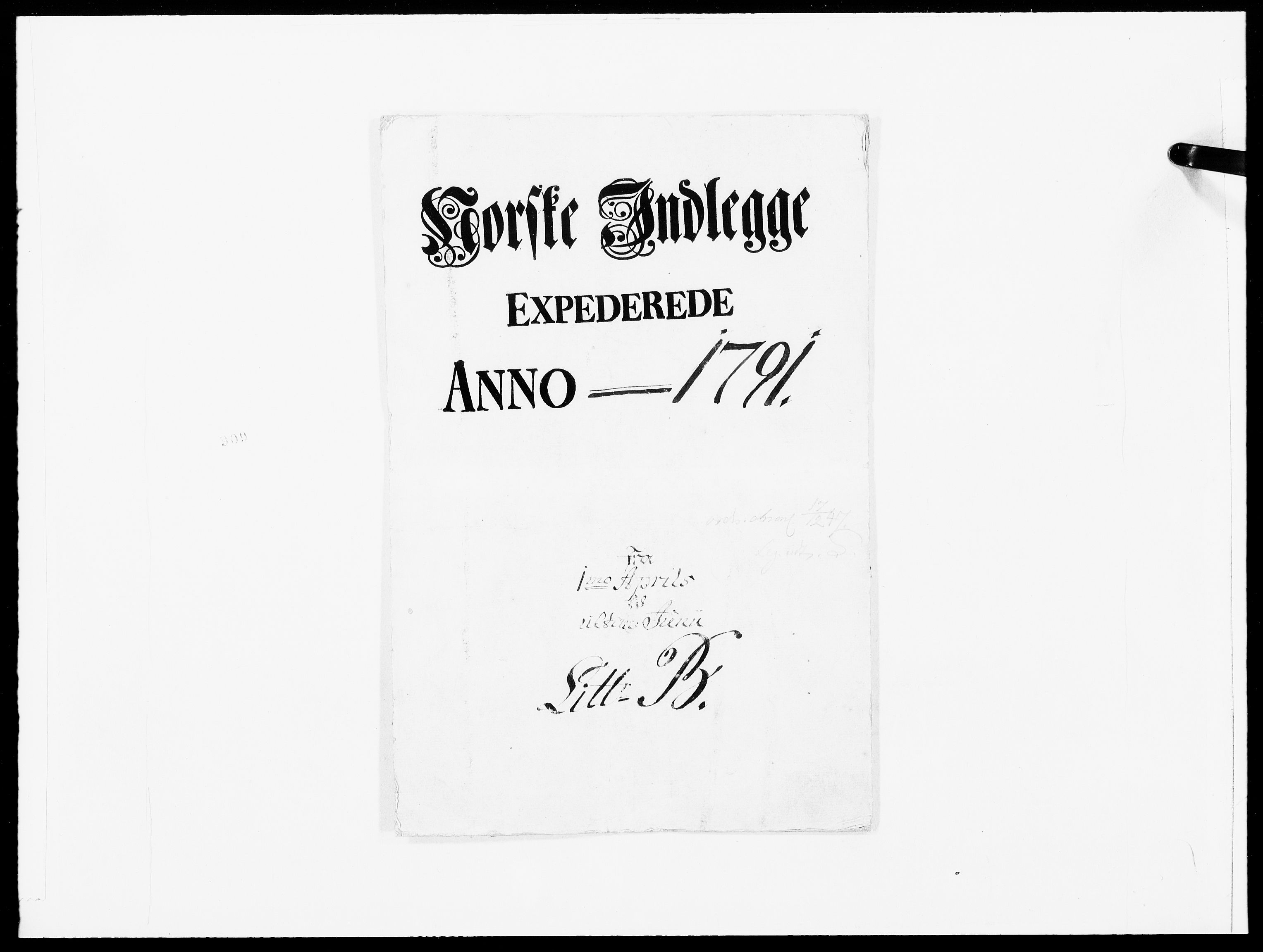 Danske Kanselli 1572-1799, AV/RA-EA-3023/F/Fc/Fcc/Fcca/L0284: Norske innlegg 1572-1799, 1791, p. 1