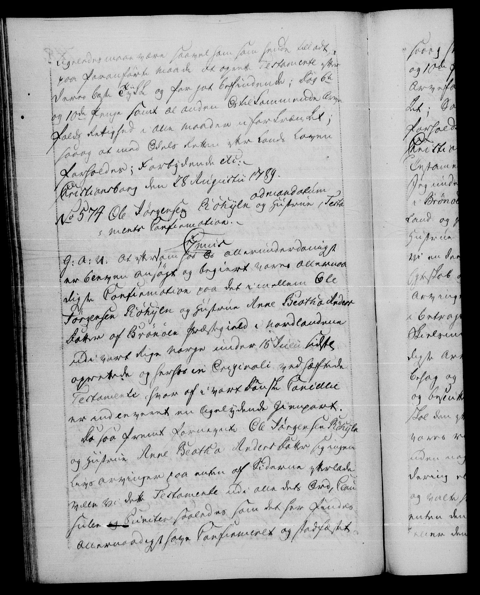 Danske Kanselli 1572-1799, AV/RA-EA-3023/F/Fc/Fca/Fcaa/L0052: Norske registre, 1788-1789, p. 748b
