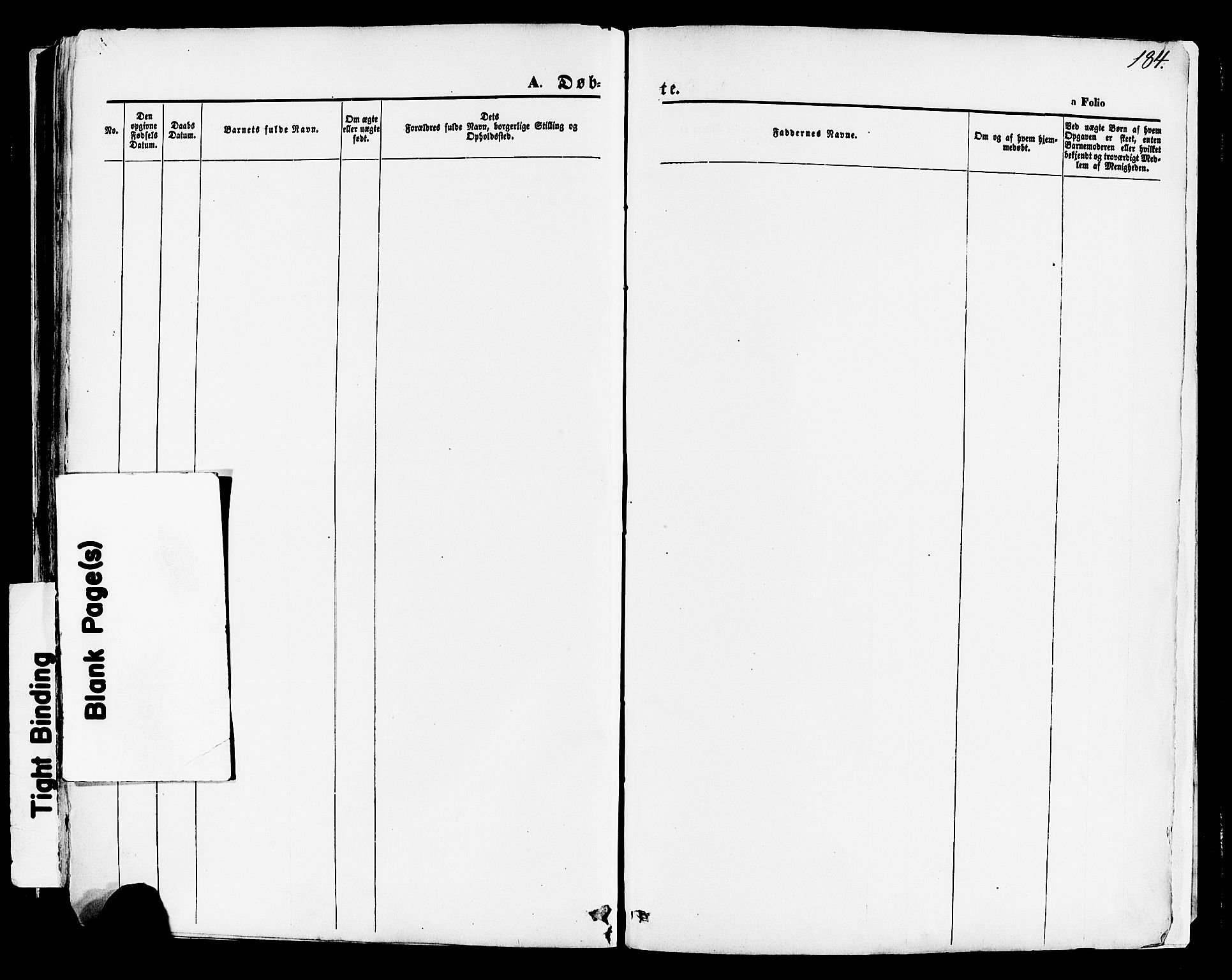 Hetland sokneprestkontor, SAST/A-101826/30/30BA/L0003: Parish register (official) no. A 3, 1862-1876, p. 184