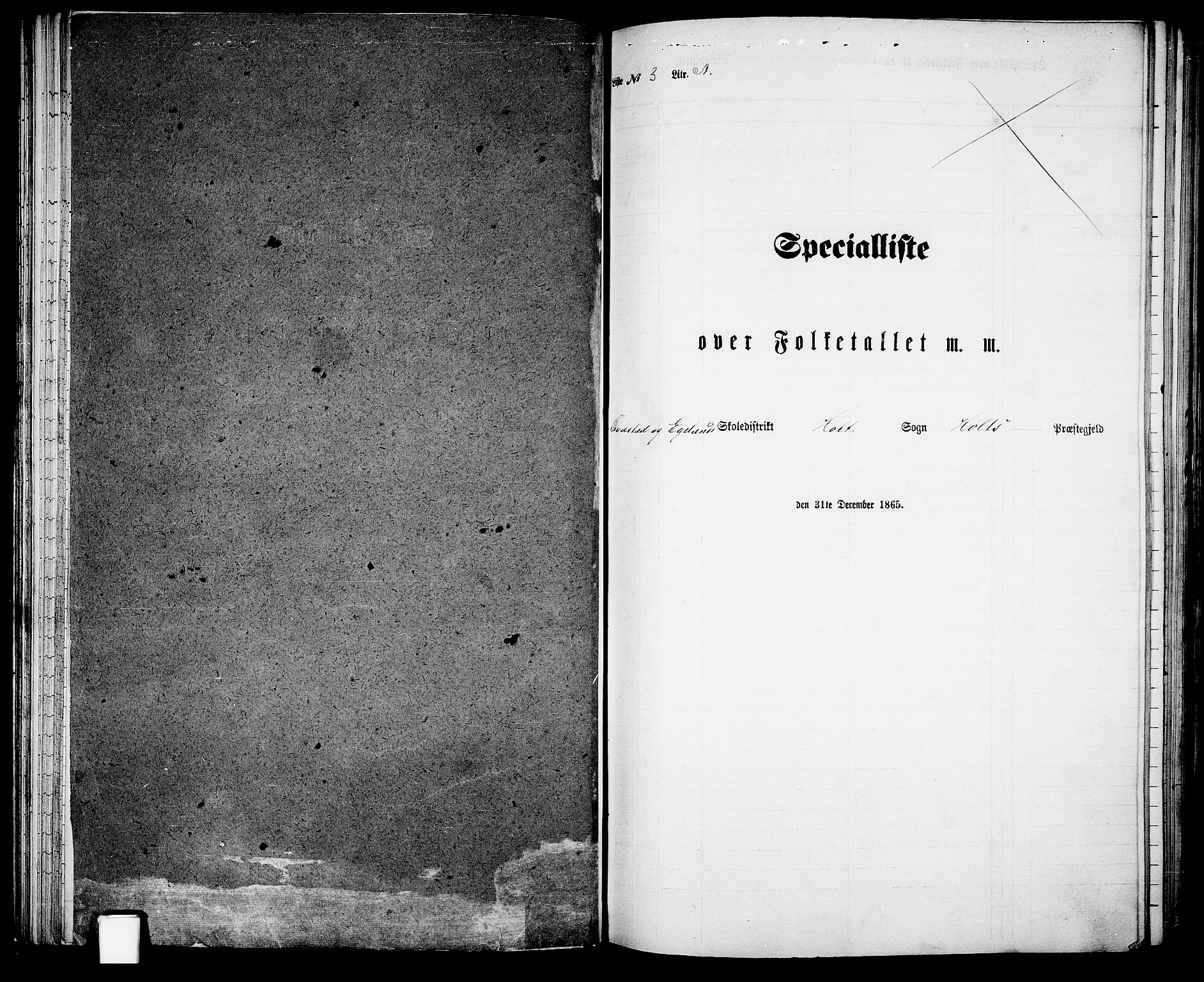 RA, 1865 census for Holt/Holt, 1865, p. 51