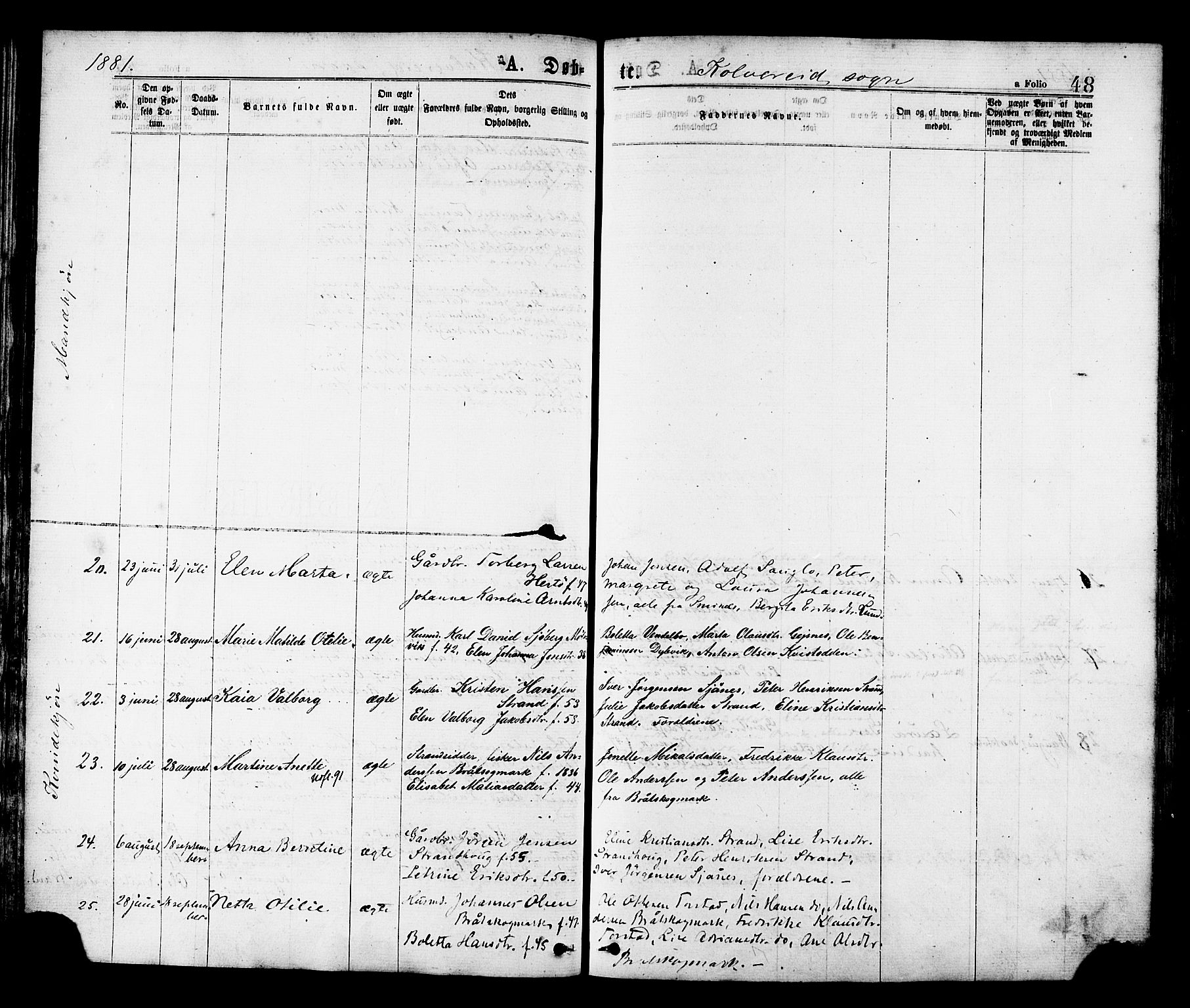 Ministerialprotokoller, klokkerbøker og fødselsregistre - Nord-Trøndelag, AV/SAT-A-1458/780/L0642: Parish register (official) no. 780A07 /1, 1874-1885, p. 48