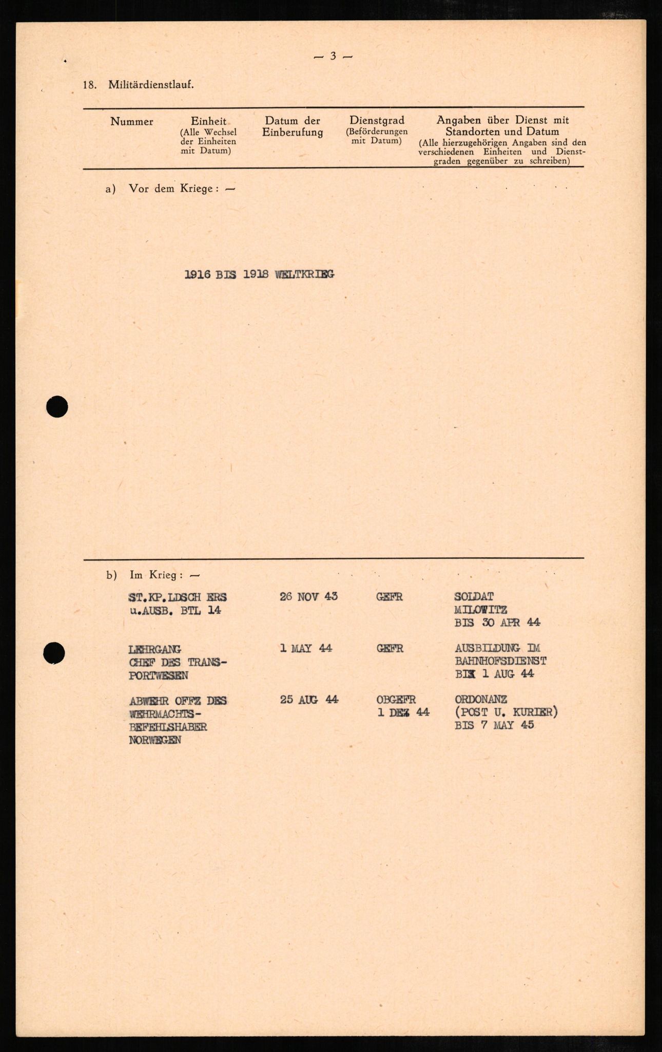 Forsvaret, Forsvarets overkommando II, AV/RA-RAFA-3915/D/Db/L0006: CI Questionaires. Tyske okkupasjonsstyrker i Norge. Tyskere., 1945-1946, p. 283