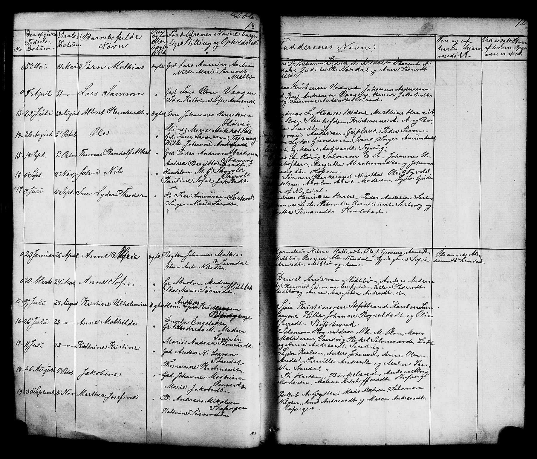 Kinn sokneprestembete, AV/SAB-A-80801/H/Hab/Habc/L0002: Parish register (copy) no. C 2, 1869-1918, p. 72