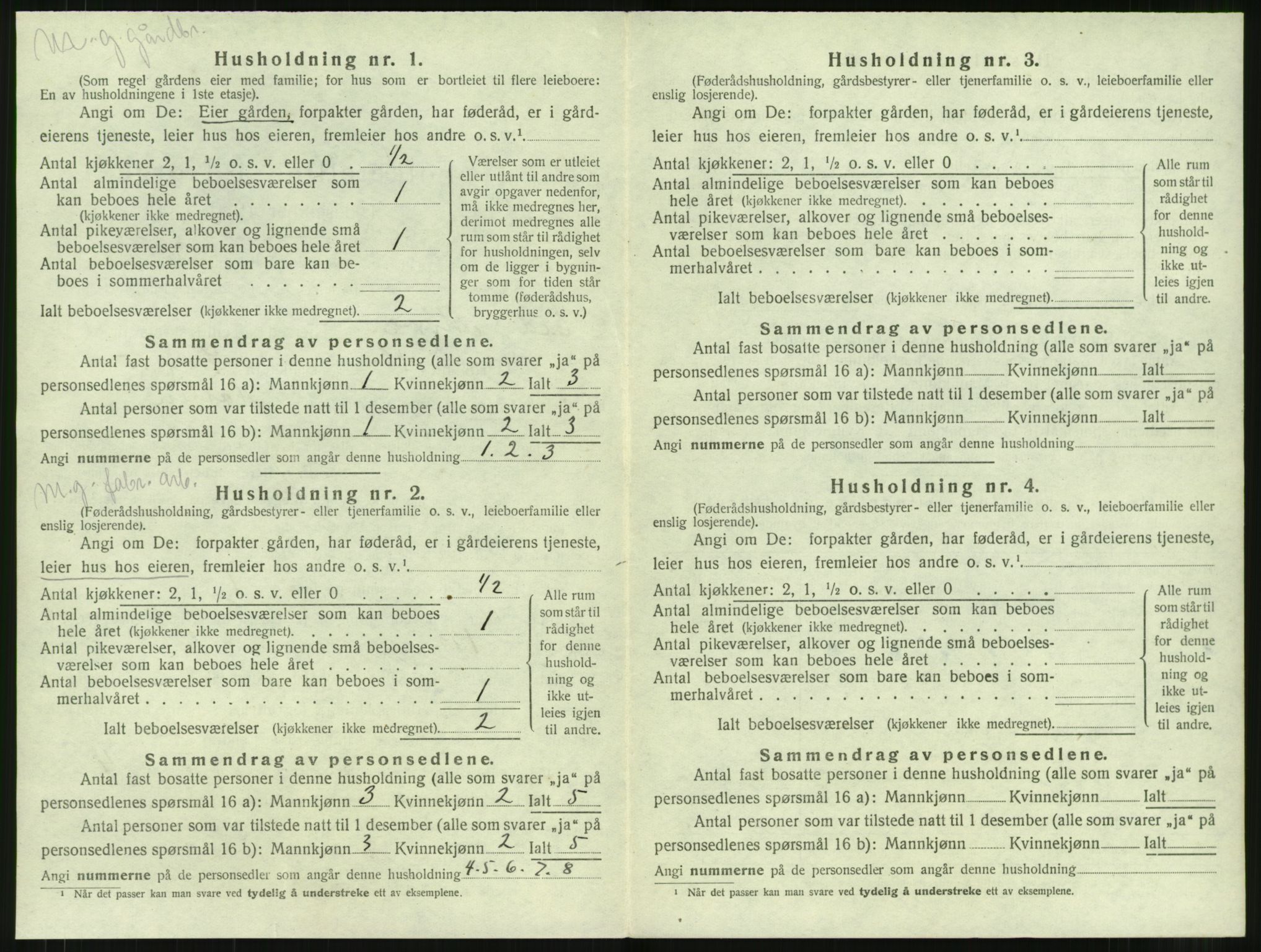 SAT, 1920 census for Eid, 1920, p. 26