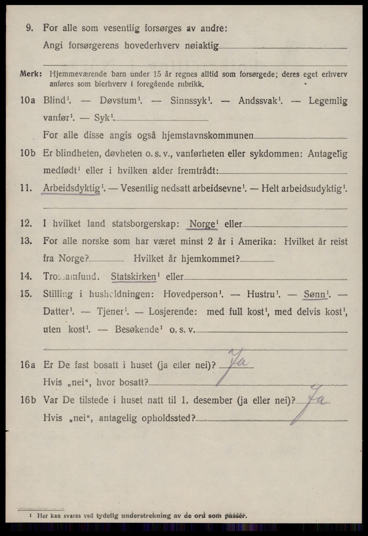 SAT, 1920 census for Borgund, 1920, p. 18083