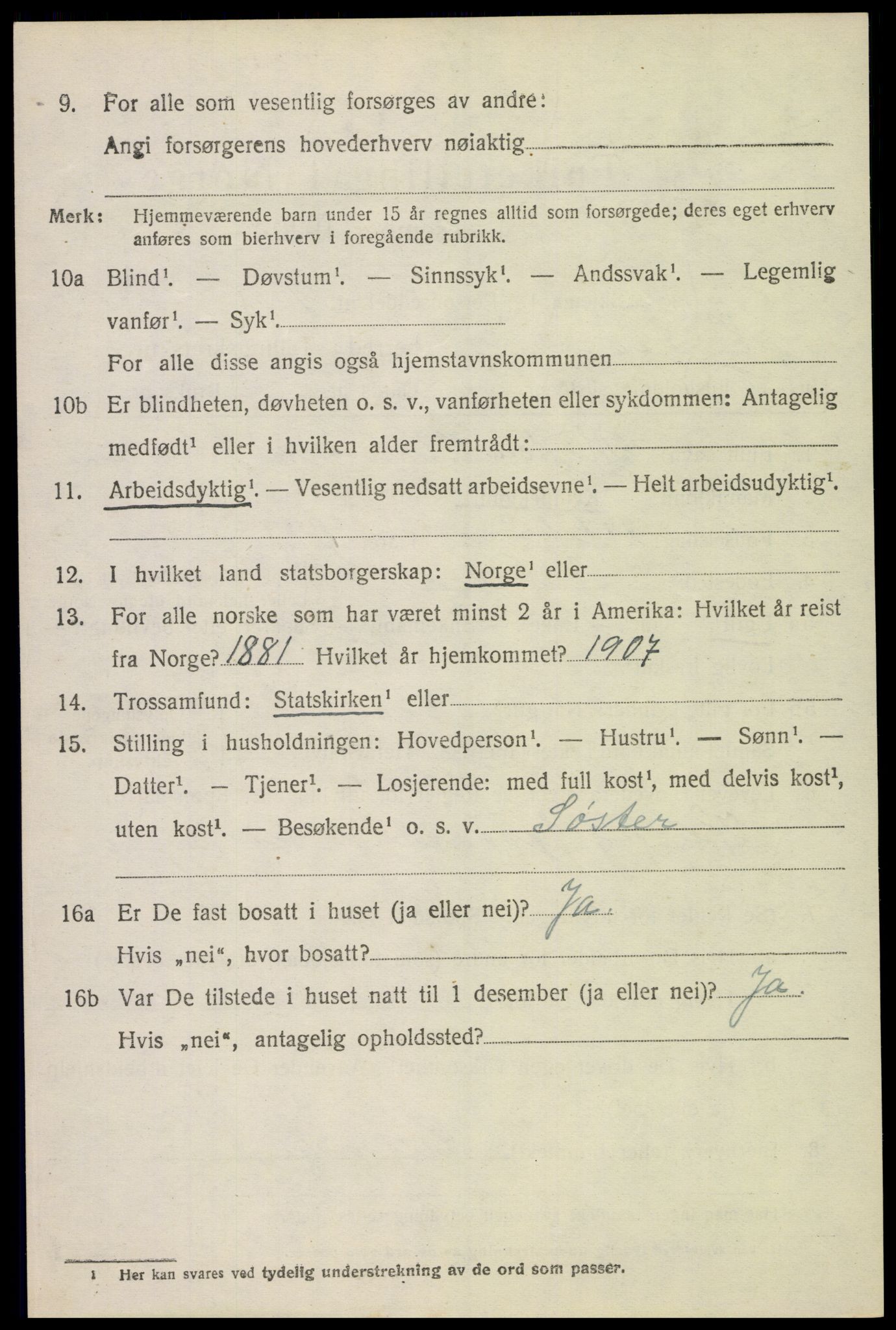 SAH, 1920 census for Nord-Fron, 1920, p. 7491