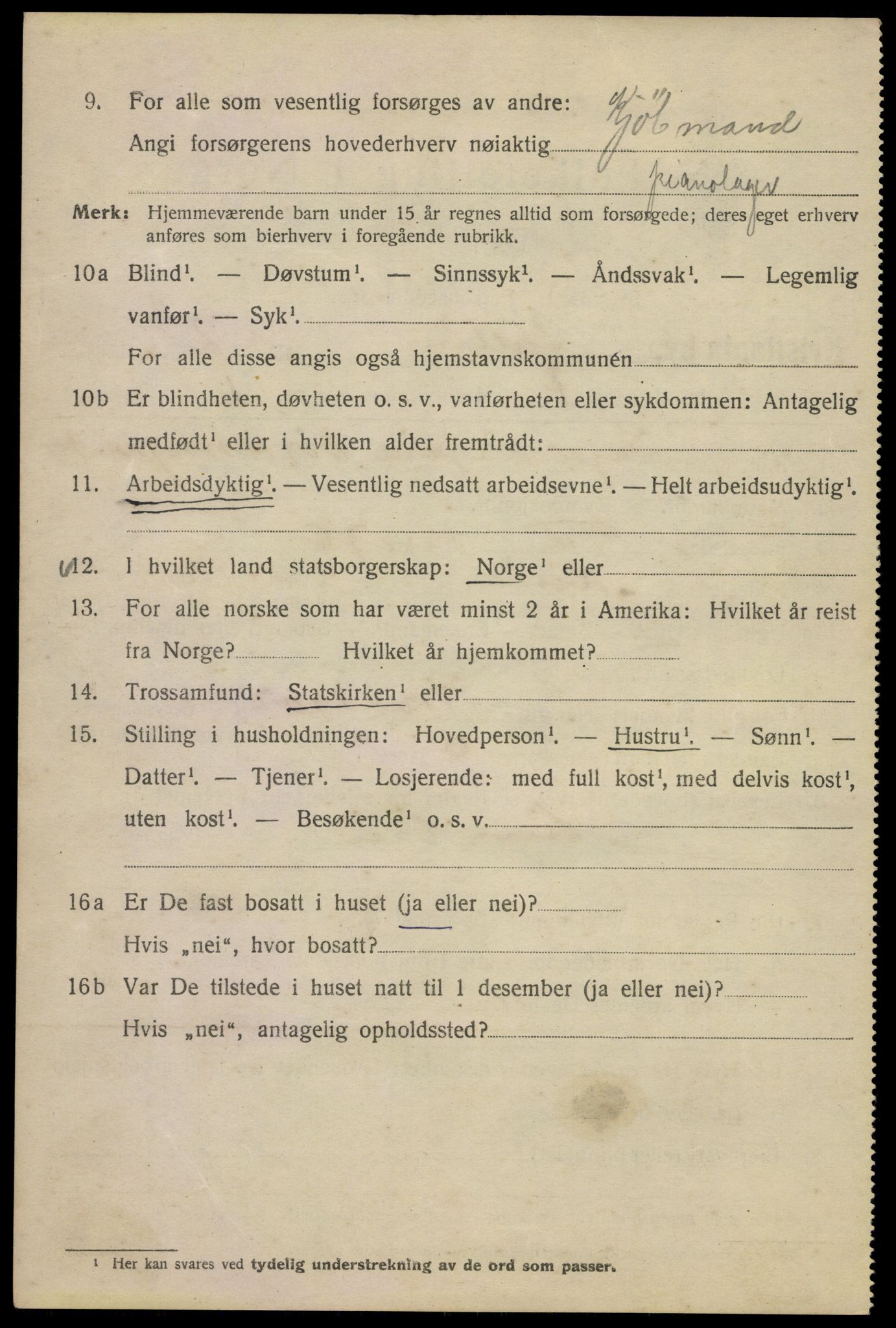 SAO, 1920 census for Kristiania, 1920, p. 604188