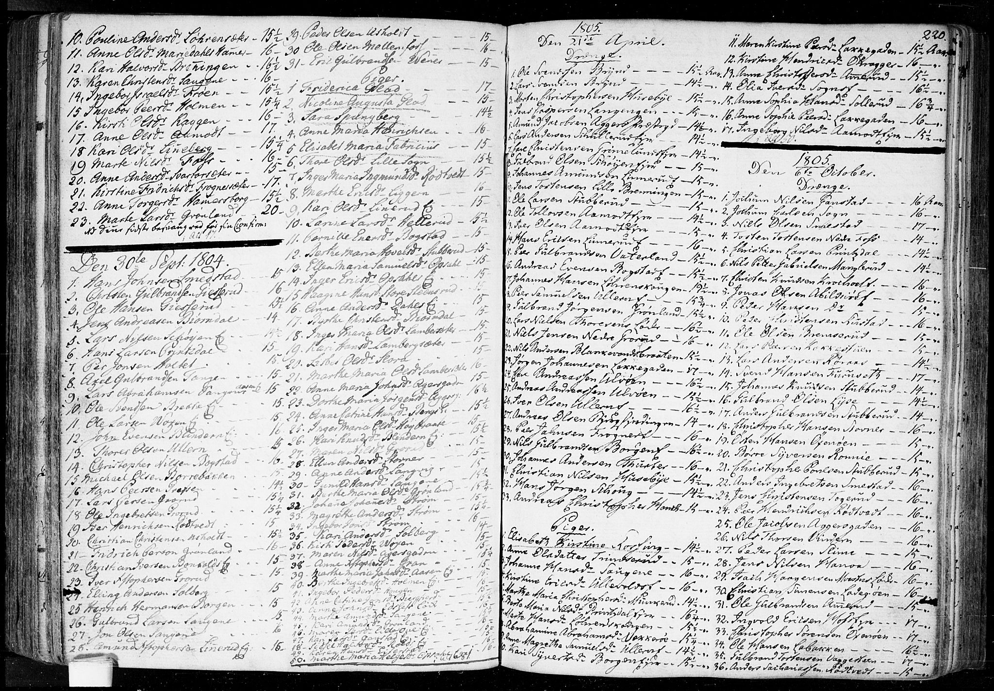Aker prestekontor kirkebøker, SAO/A-10861/F/L0010: Parish register (official) no. 10, 1786-1809, p. 220