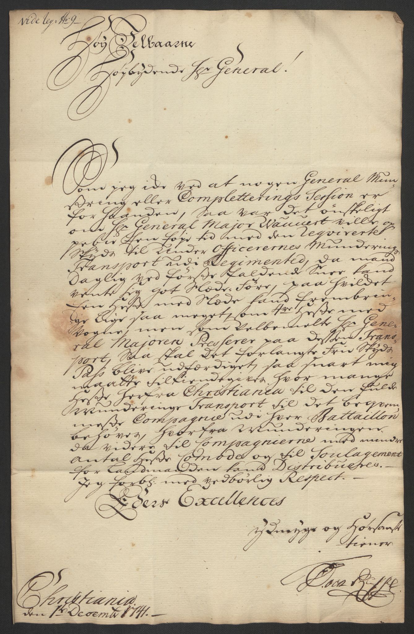 Kommanderende general (KG I) med Det norske krigsdirektorium, AV/RA-EA-5419/D/L0062: Stattholderens, stiftamtmenns og amtmenns brev, 1741-1745, p. 25