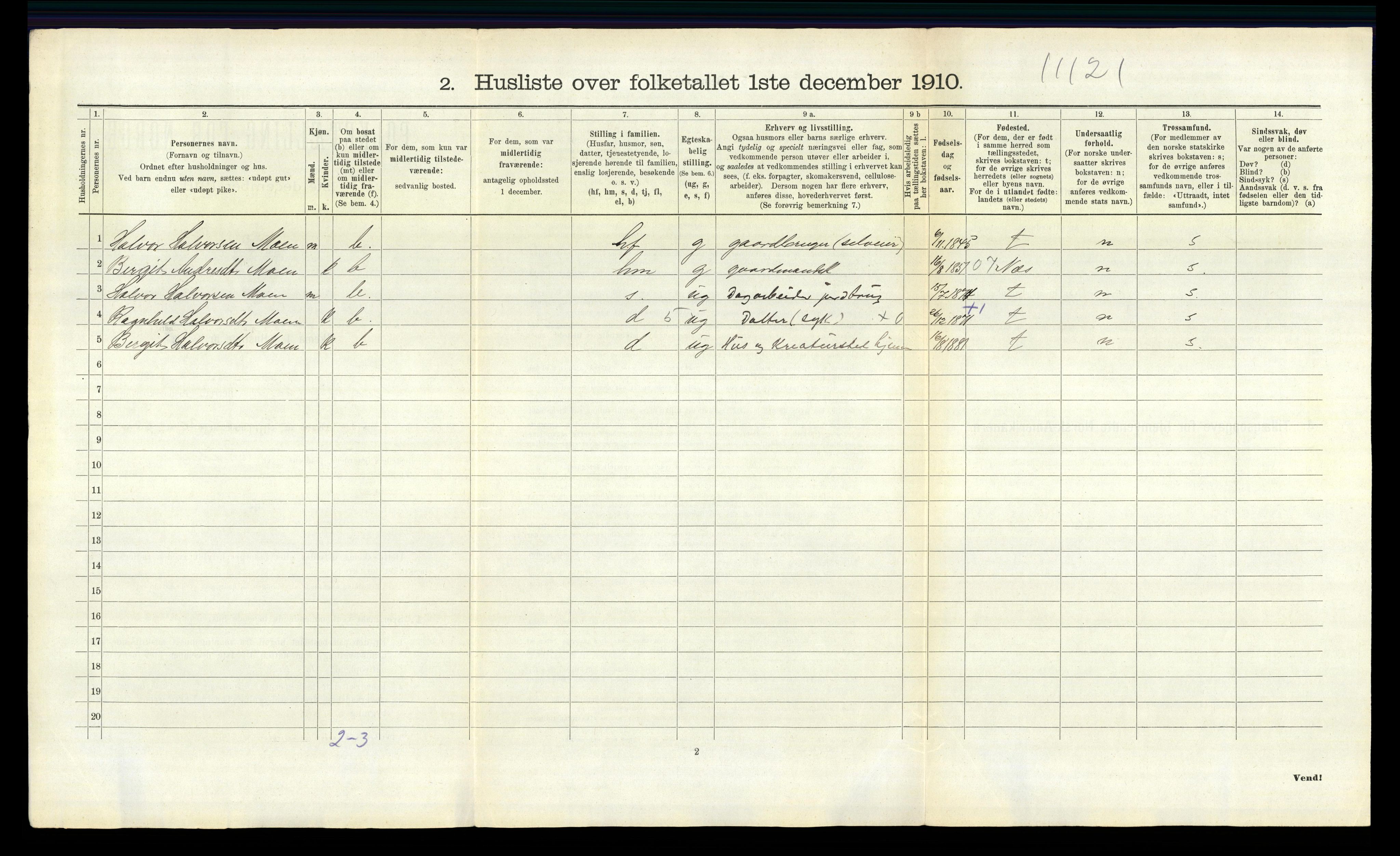 RA, 1910 census for Bø, 1910, p. 828