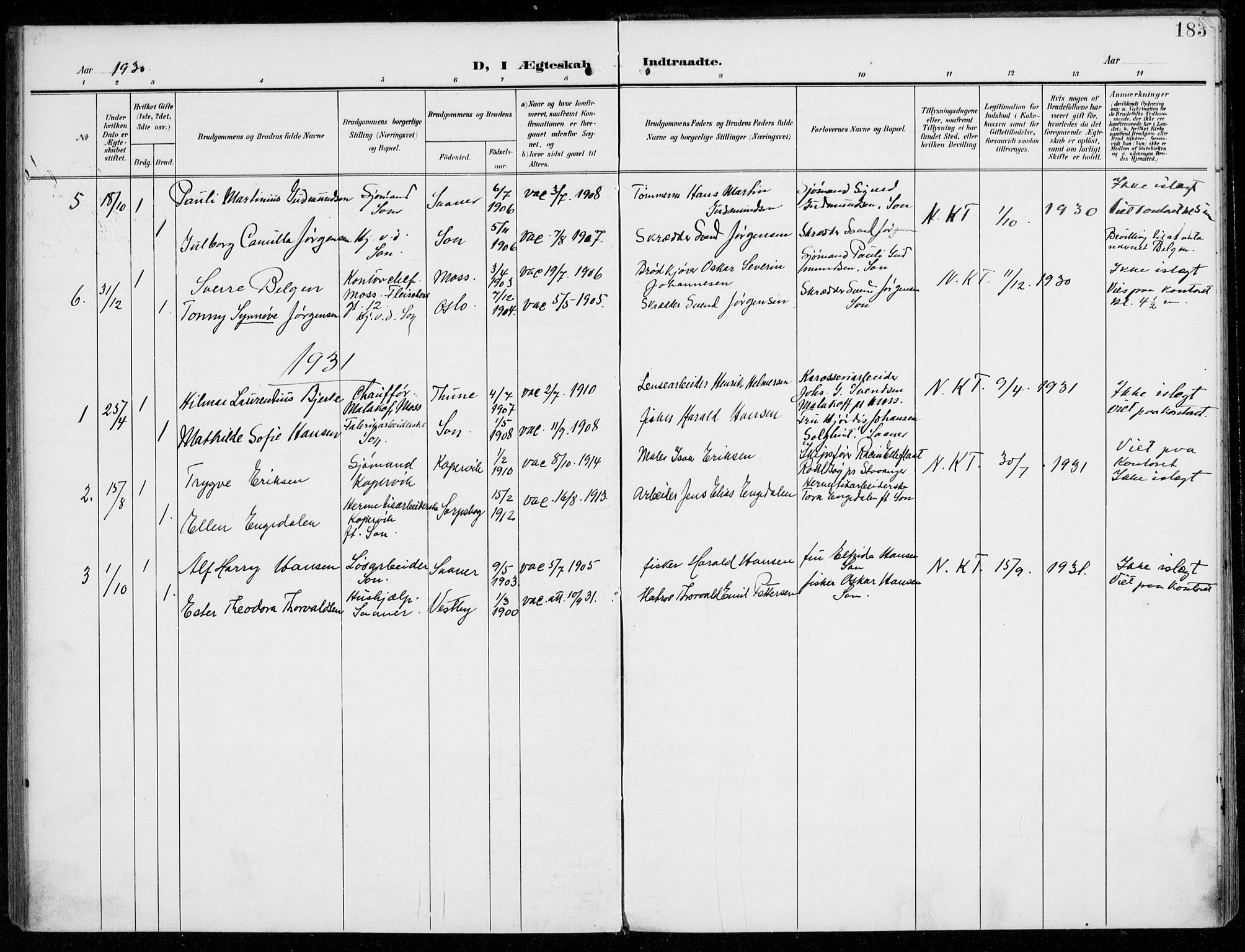 Vestby prestekontor Kirkebøker, AV/SAO-A-10893/F/Fc/L0002: Parish register (official) no. III 2, 1906-1940, p. 183