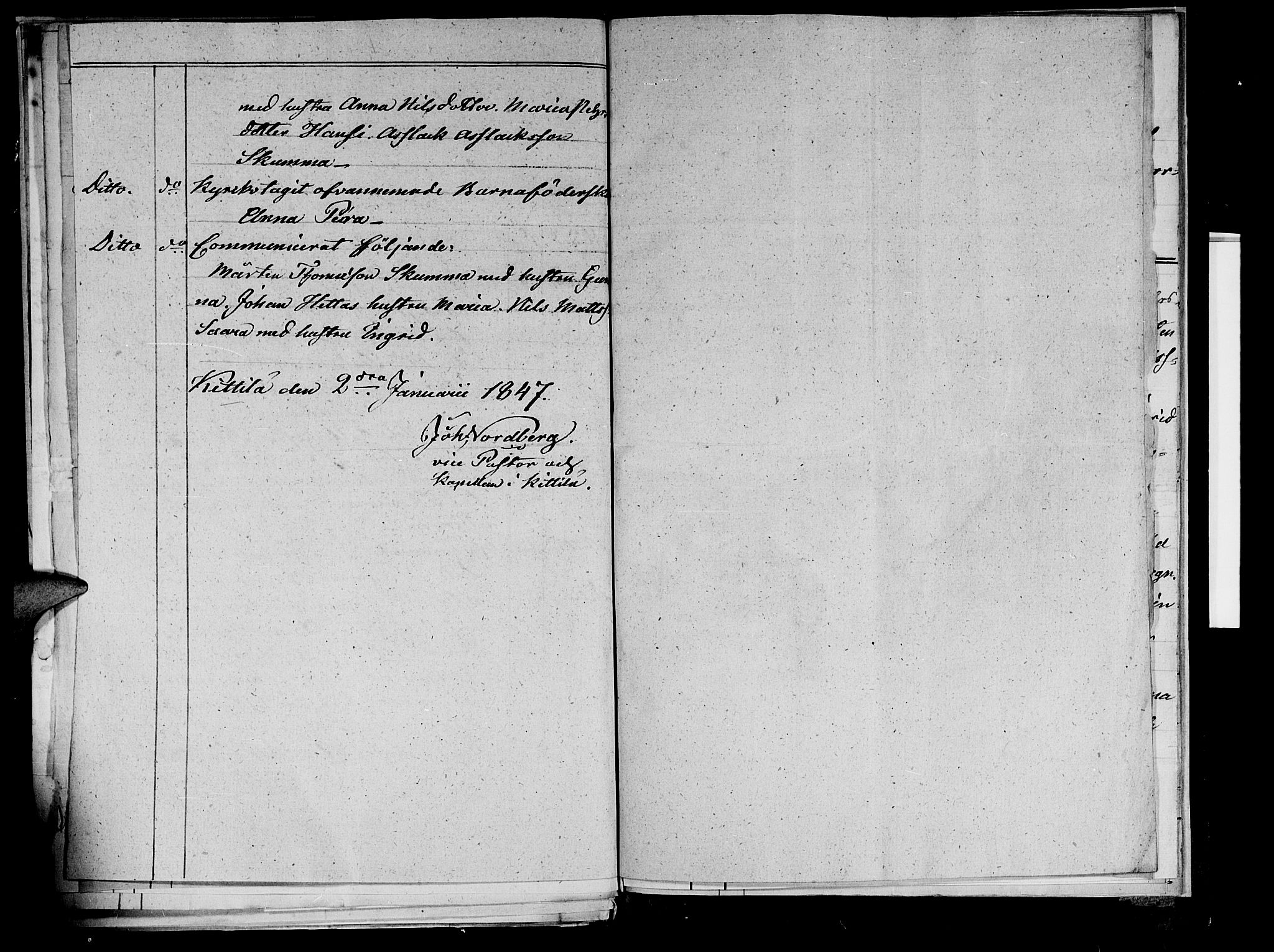 Kistrand/Porsanger sokneprestembete, SATØ/S-1351/H/Ha/L0011.kirke: Parish register (official) no. 11, 1840-1849, p. 22b