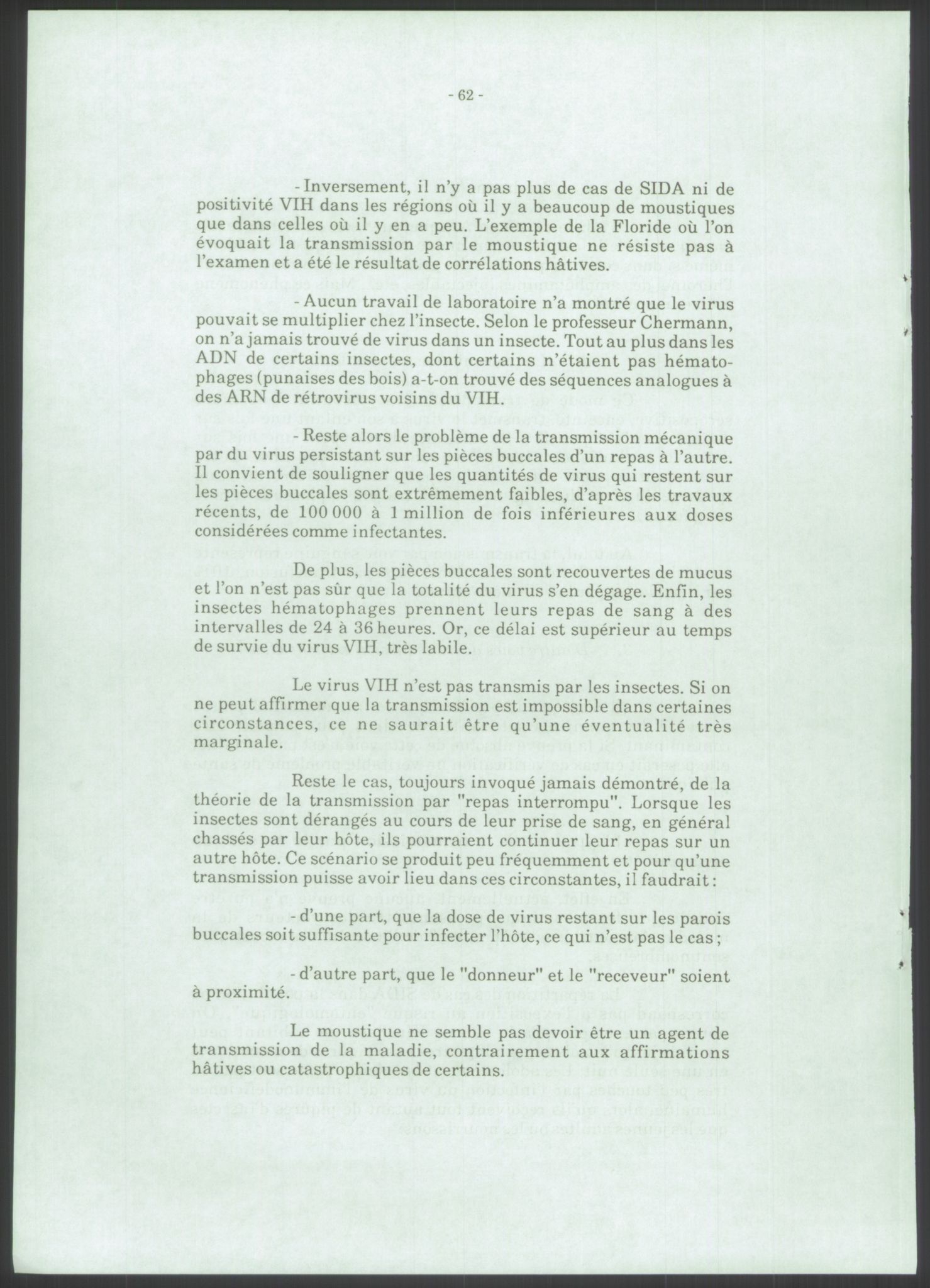 Sosialdepartementet, Administrasjons-, trygde-, plan- og helseavdelingen, AV/RA-S-6179/D/L2240/0004: -- / 619 Diverse. HIV/AIDS, 1987, p. 128