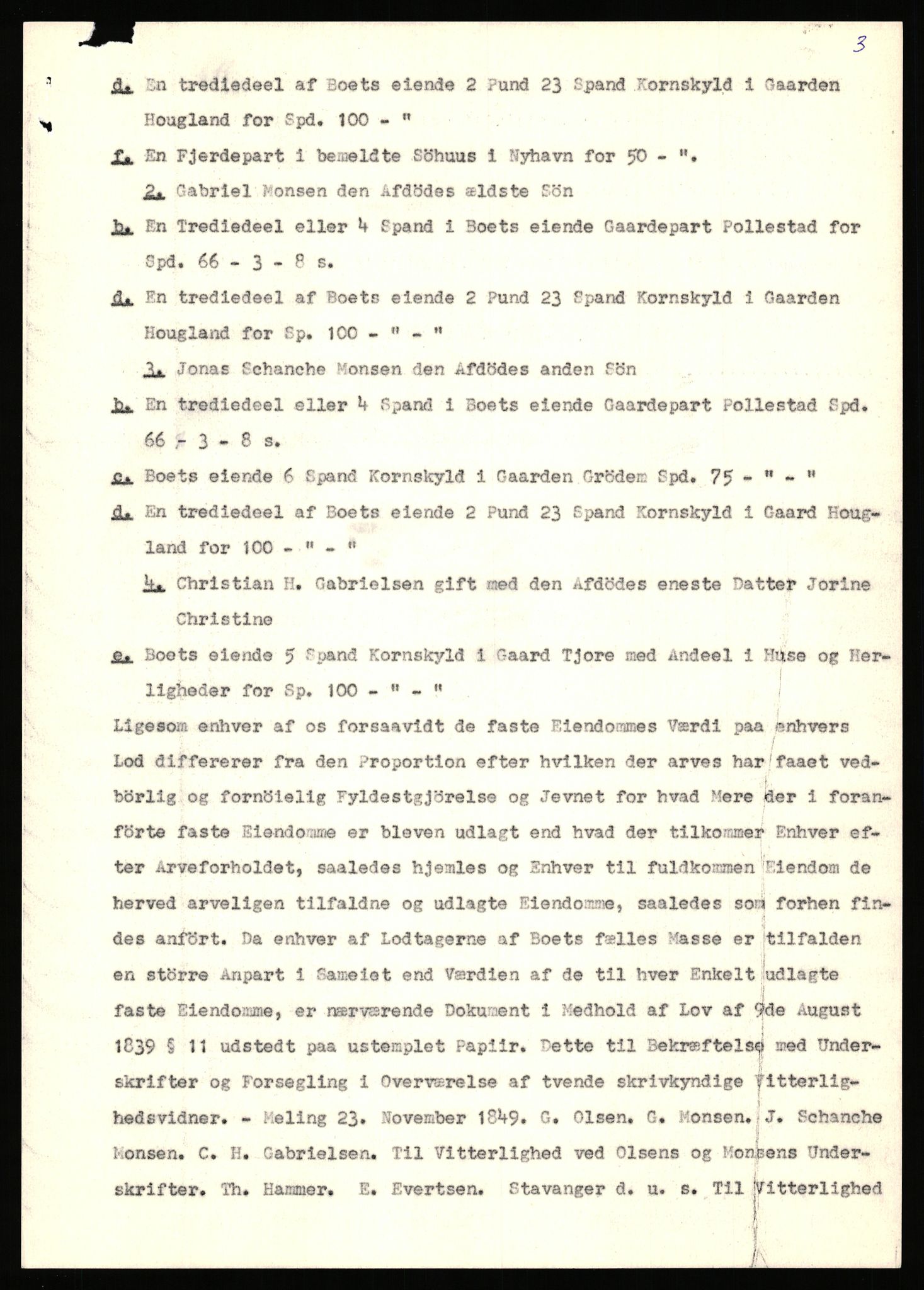 Statsarkivet i Stavanger, AV/SAST-A-101971/03/Y/Yj/L0027: Avskrifter sortert etter gårdsnavn: Gravdal - Grøtteland, 1750-1930, p. 336