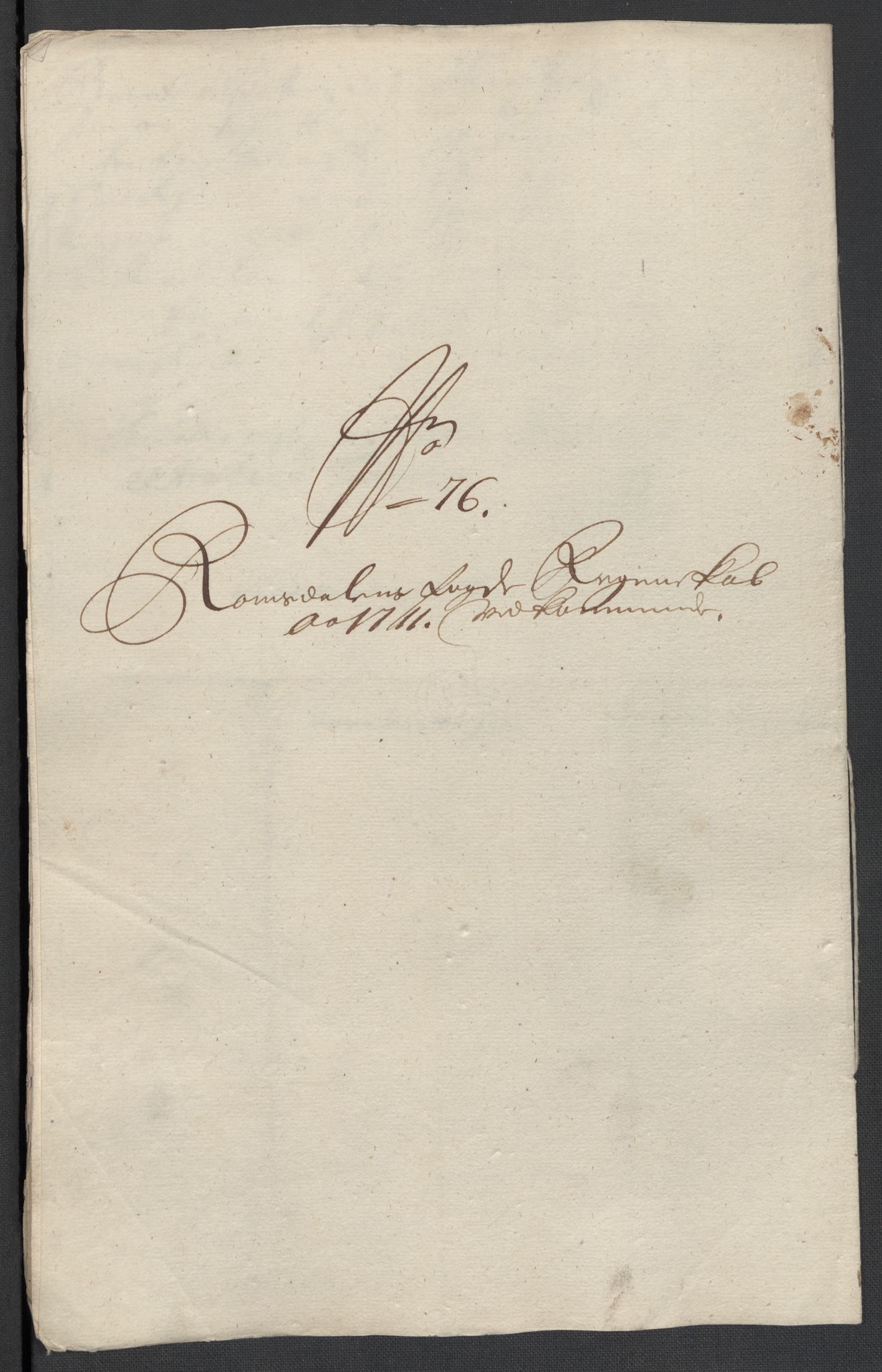 Rentekammeret inntil 1814, Reviderte regnskaper, Fogderegnskap, RA/EA-4092/R55/L3660: Fogderegnskap Romsdal, 1711, p. 352