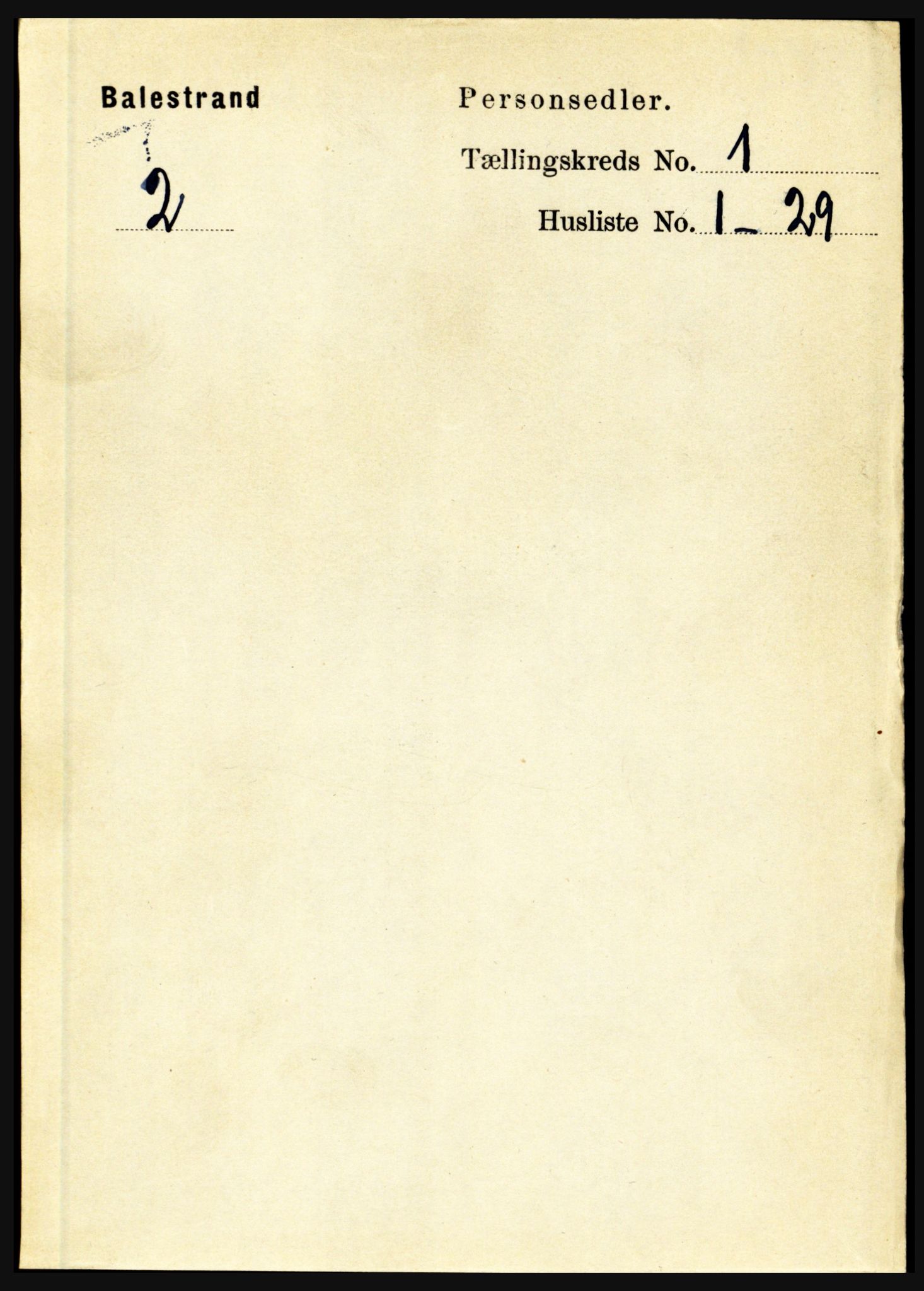 RA, 1891 census for 1418 Balestrand, 1891, p. 61