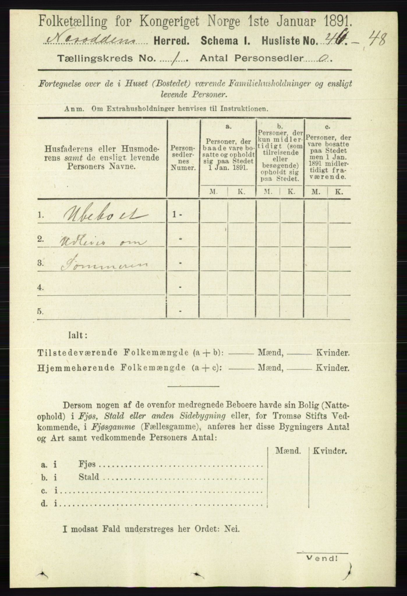 RA, 1891 census for 0216 Nesodden, 1891, p. 60