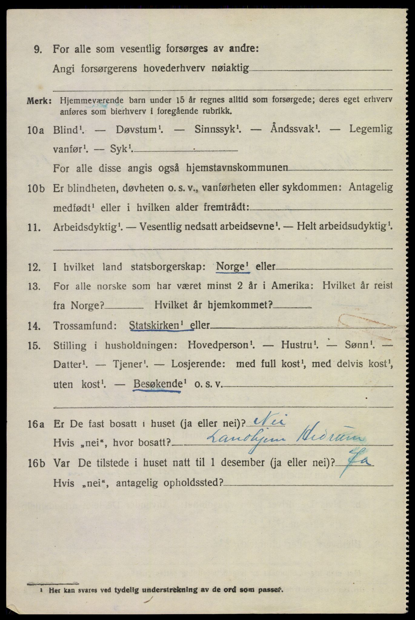 SAKO, 1920 census for Hedrum, 1920, p. 10984