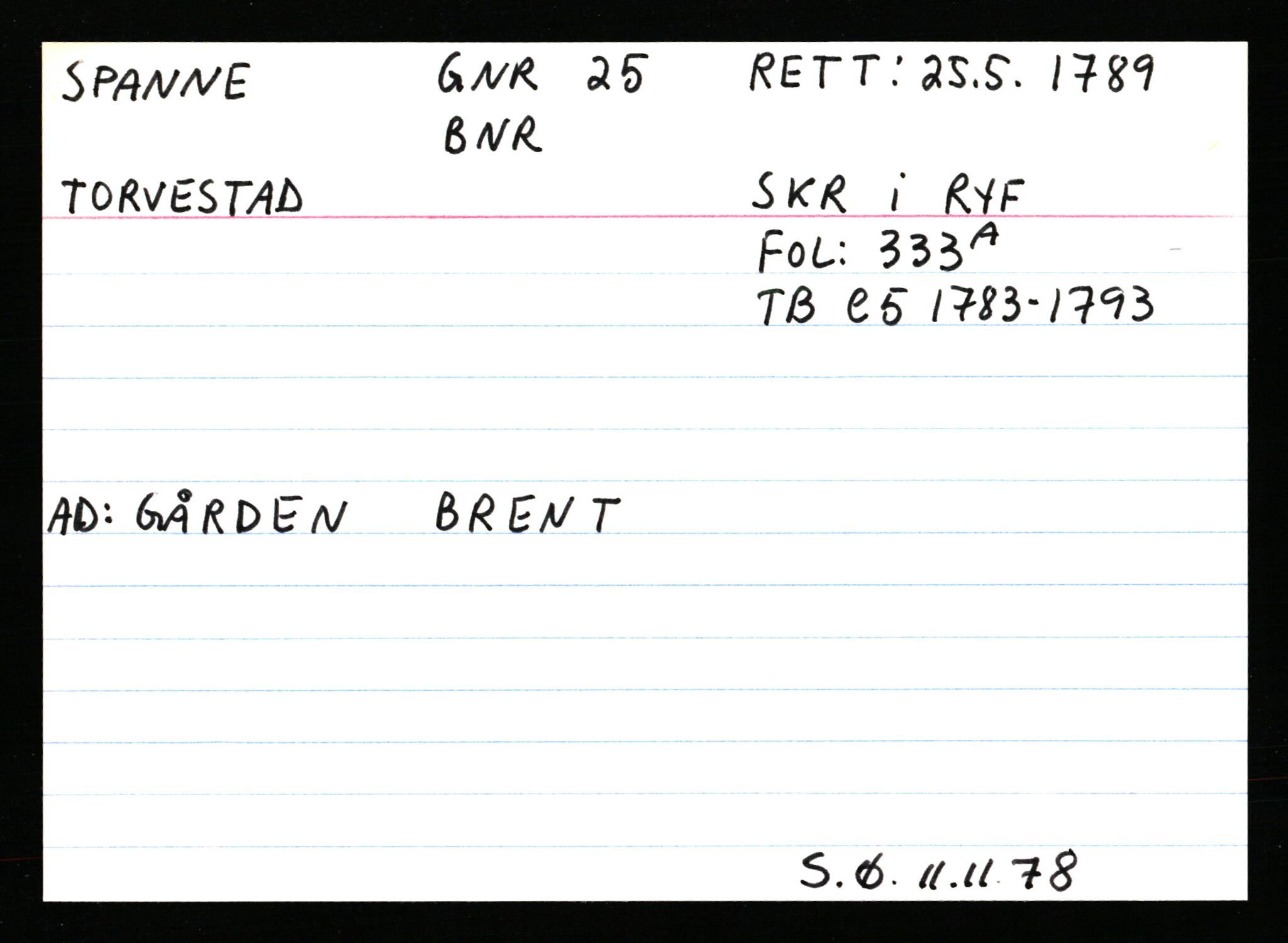 Statsarkivet i Stavanger, AV/SAST-A-101971/03/Y/Ym/L0054: Åstedskort sortert etter gårdsnavn: Soleim - Stavneim, 1600-1950, p. 117