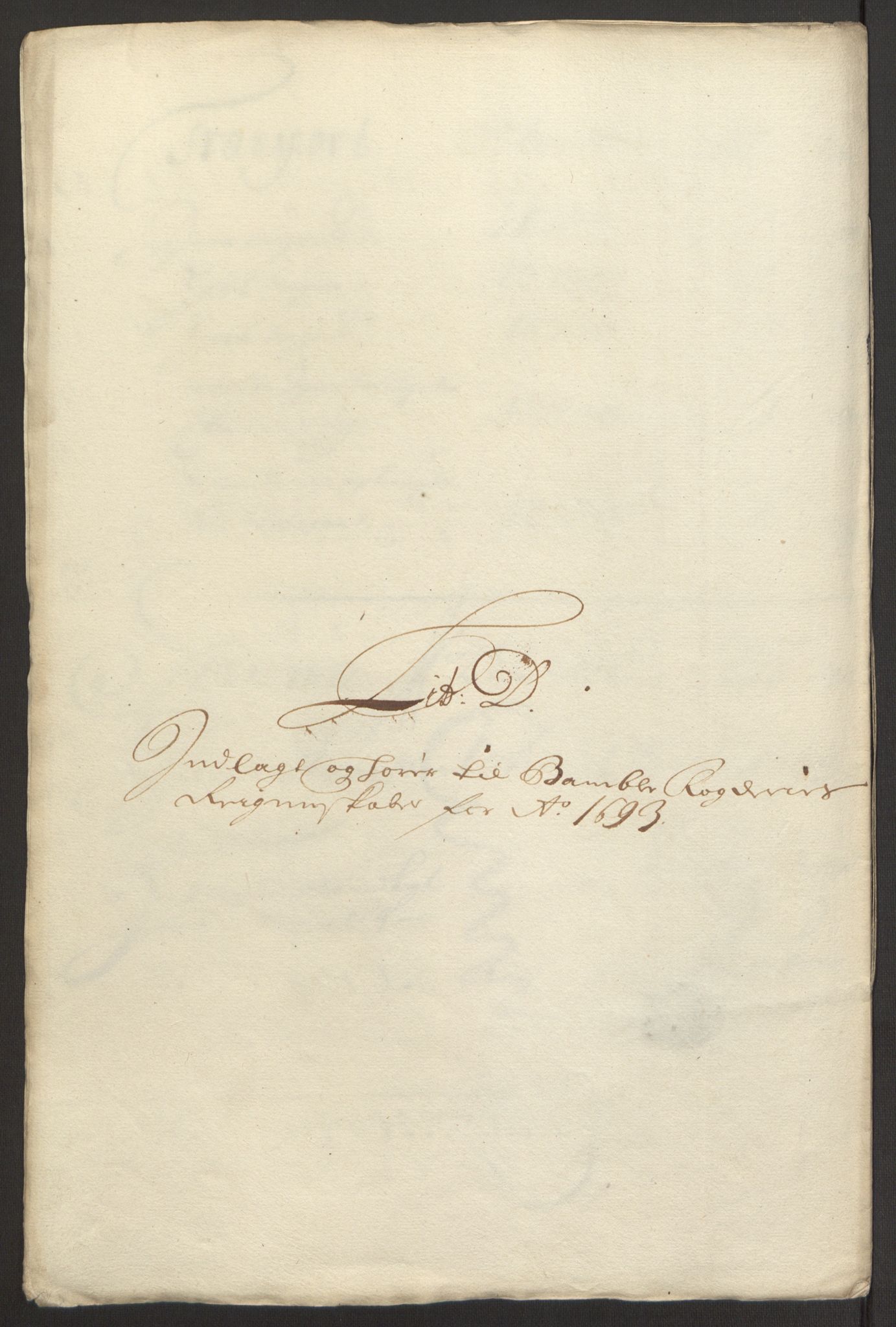 Rentekammeret inntil 1814, Reviderte regnskaper, Fogderegnskap, RA/EA-4092/R34/L2052: Fogderegnskap Bamble, 1692-1693, p. 319