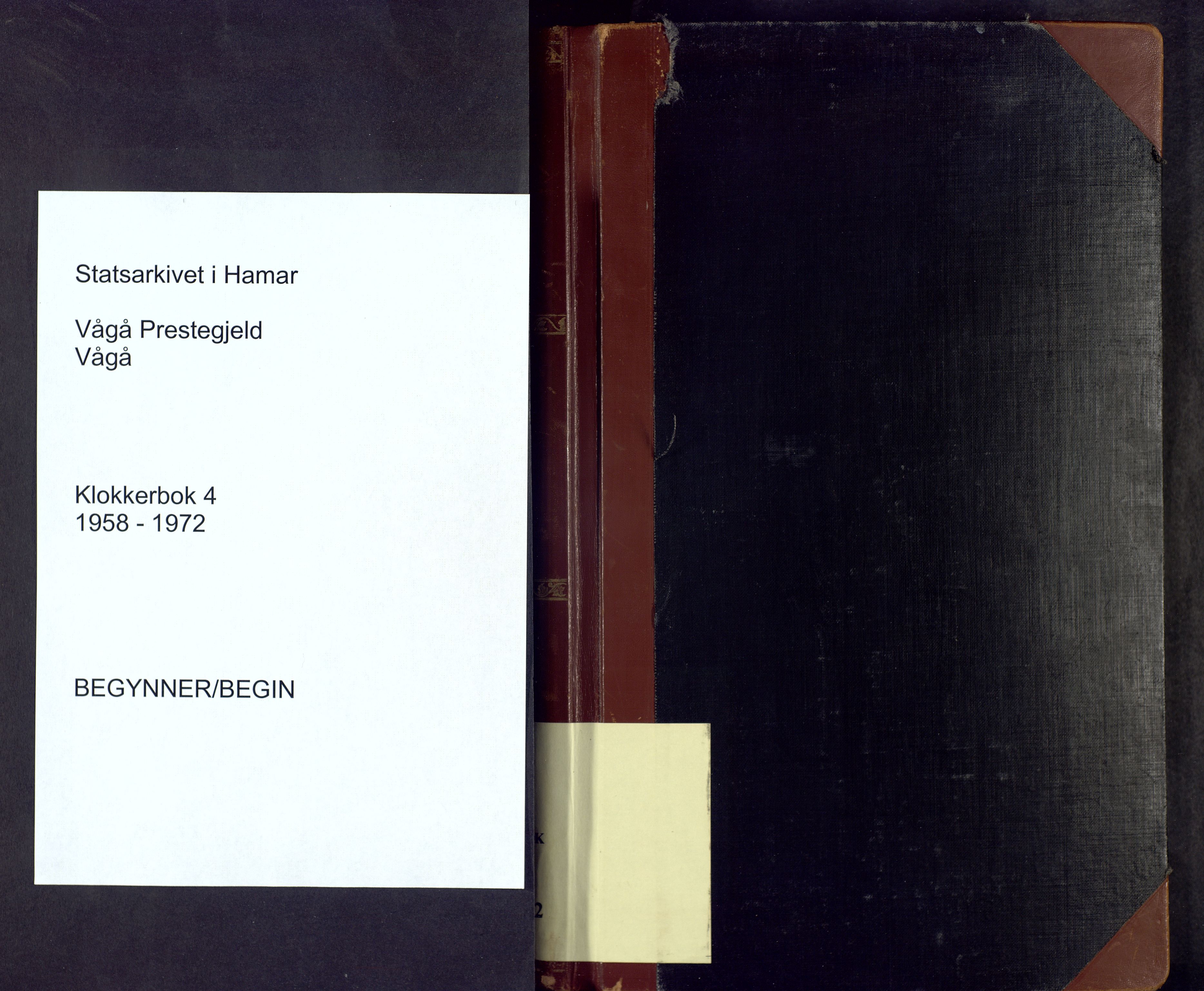 Vågå prestekontor, AV/SAH-PREST-076/H/Ha/Hab/L0004: Parish register (copy) no. 4, 1958-1972