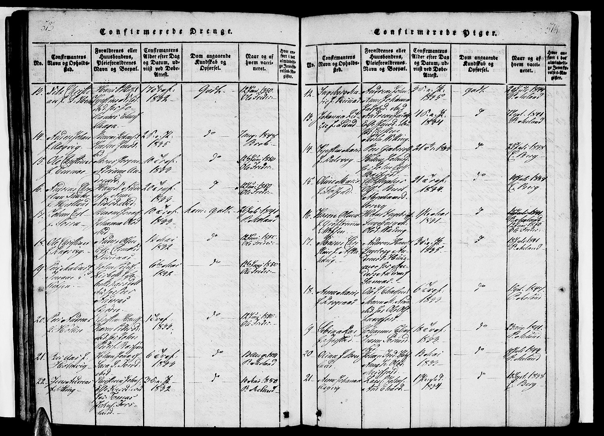 Ministerialprotokoller, klokkerbøker og fødselsregistre - Nordland, AV/SAT-A-1459/831/L0474: Parish register (copy) no. 831C01, 1820-1850, p. 513-514