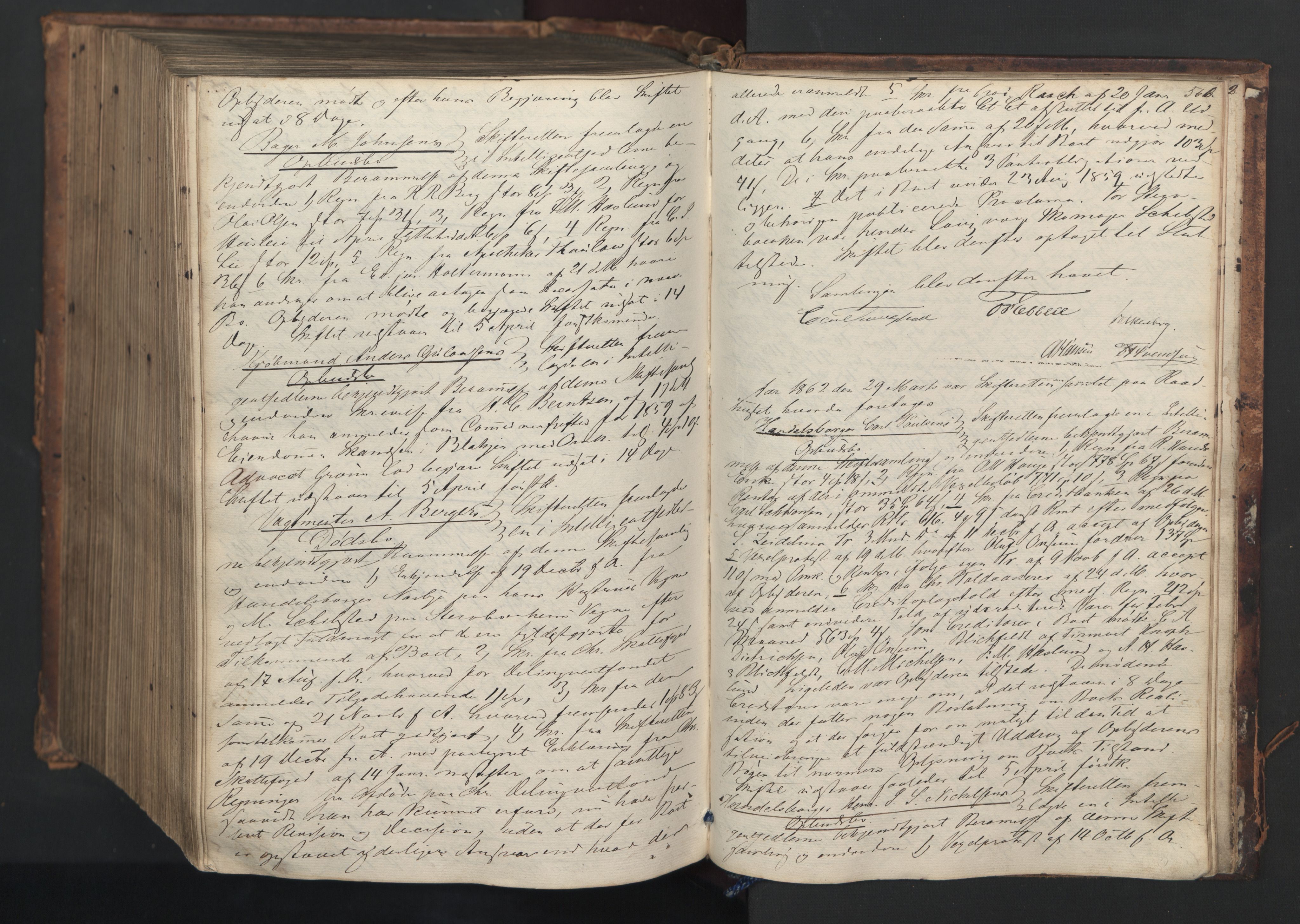 Oslo skifterett, AV/SAO-A-10383/H/Hc/Hca/L0011: Skifteforhandlingsprotokoll, 1857-1862, p. 565b-566a