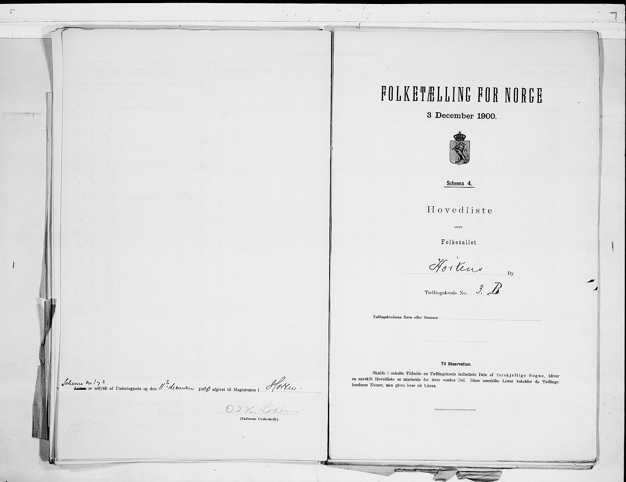 RA, 1900 census for Horten, 1900, p. 14