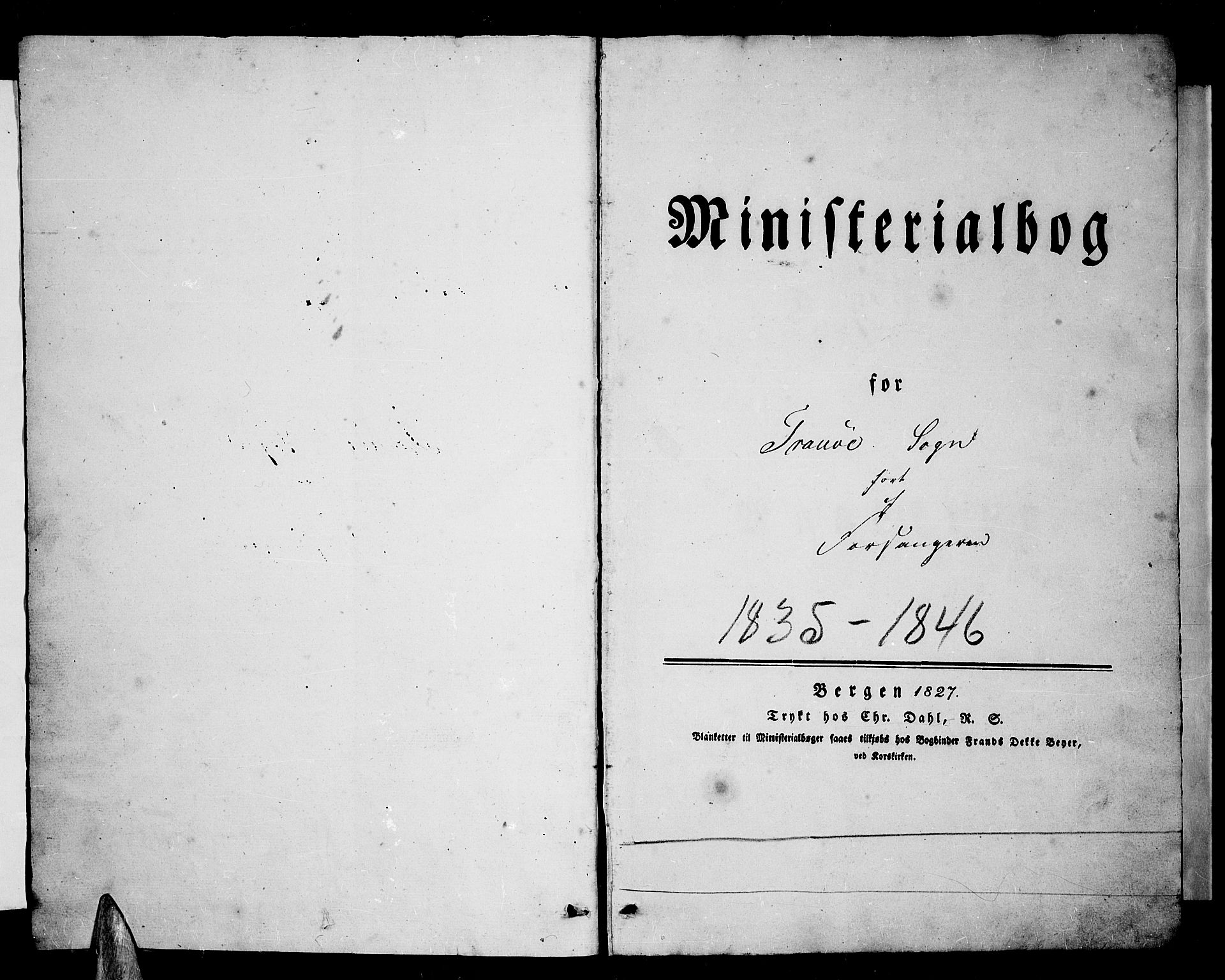 Tranøy sokneprestkontor, SATØ/S-1313/I/Ia/Iab/L0001klokker: Parish register (copy) no. 1, 1835-1853