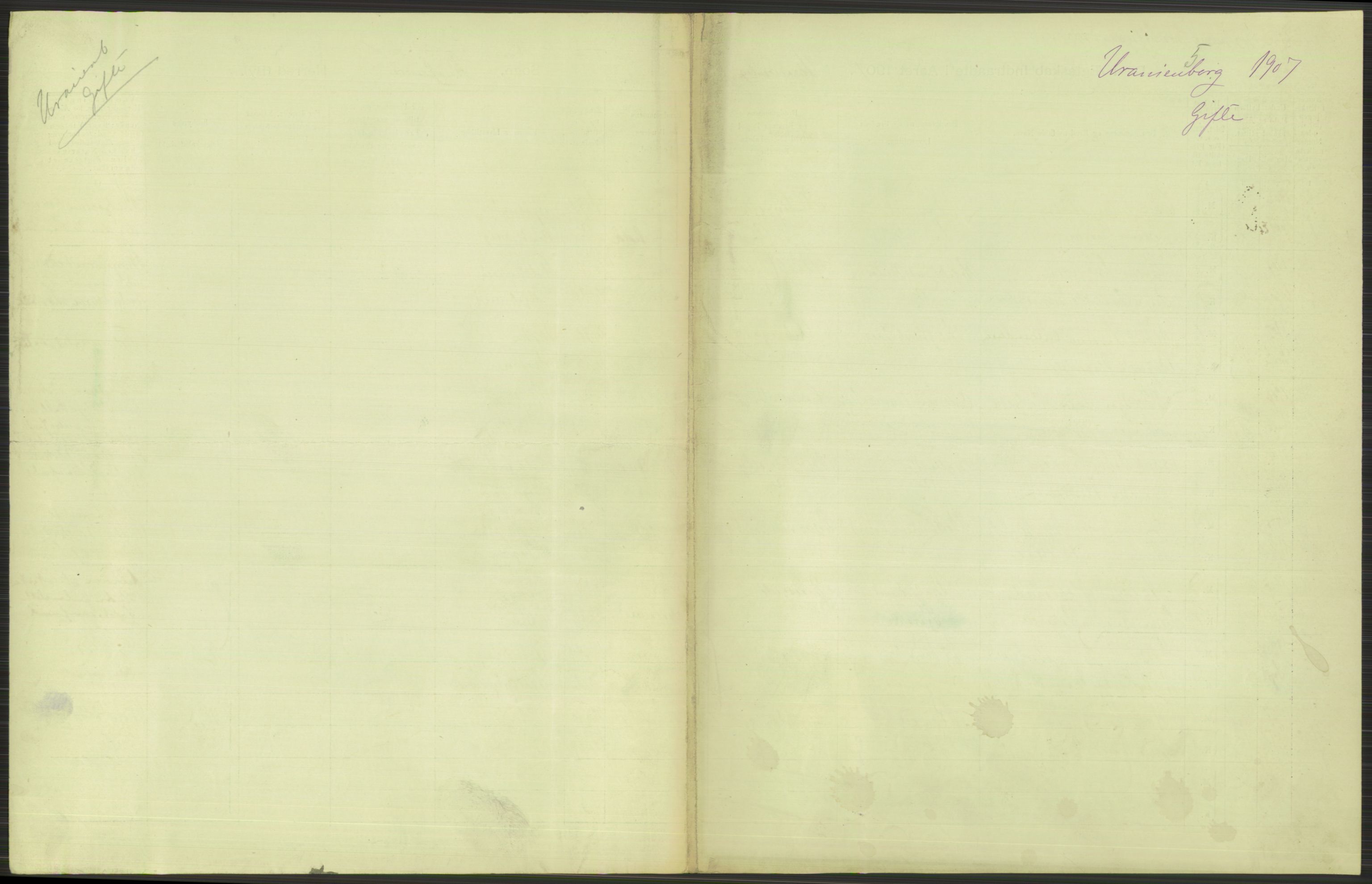 Statistisk sentralbyrå, Sosiodemografiske emner, Befolkning, AV/RA-S-2228/D/Df/Dfa/Dfae/L0008: Kristiania: Gifte, 1907, p. 545