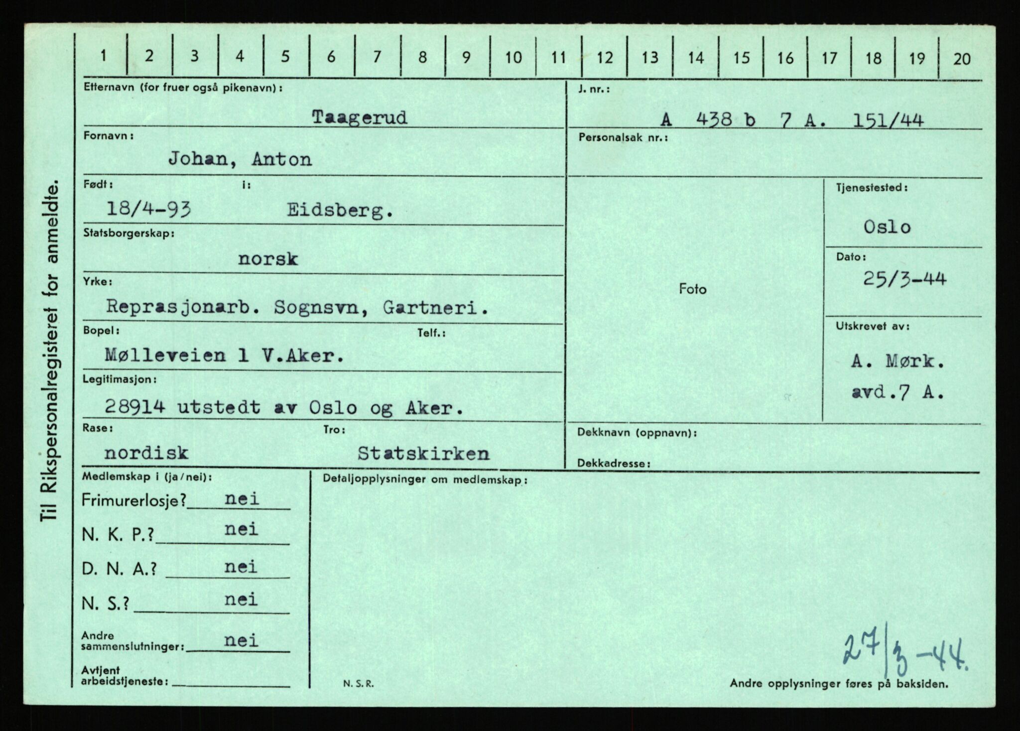 Statspolitiet - Hovedkontoret / Osloavdelingen, AV/RA-S-1329/C/Ca/L0015: Svea - Tøsse, 1943-1945, p. 1811